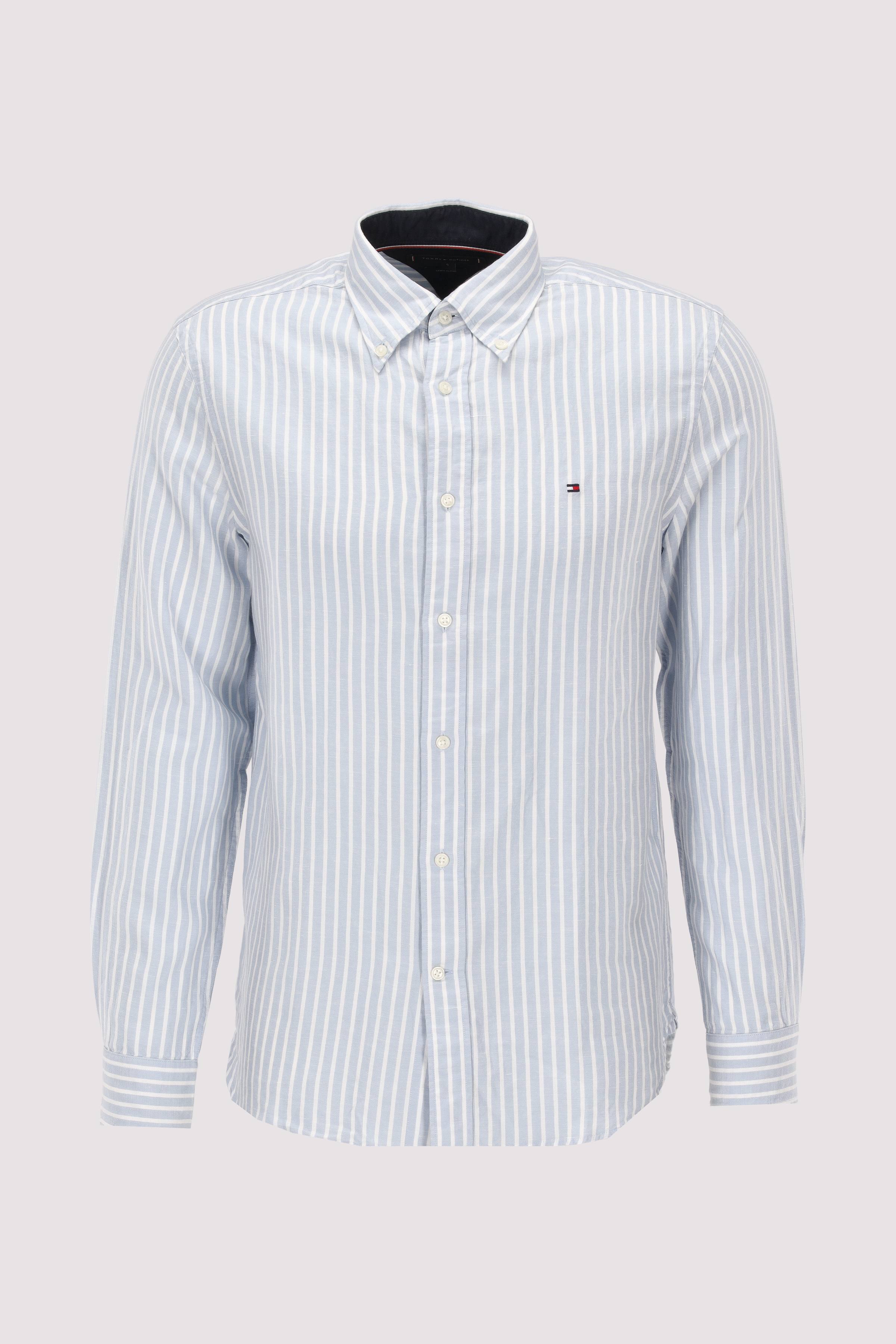 LINEN BLEND BOLD STRIPE