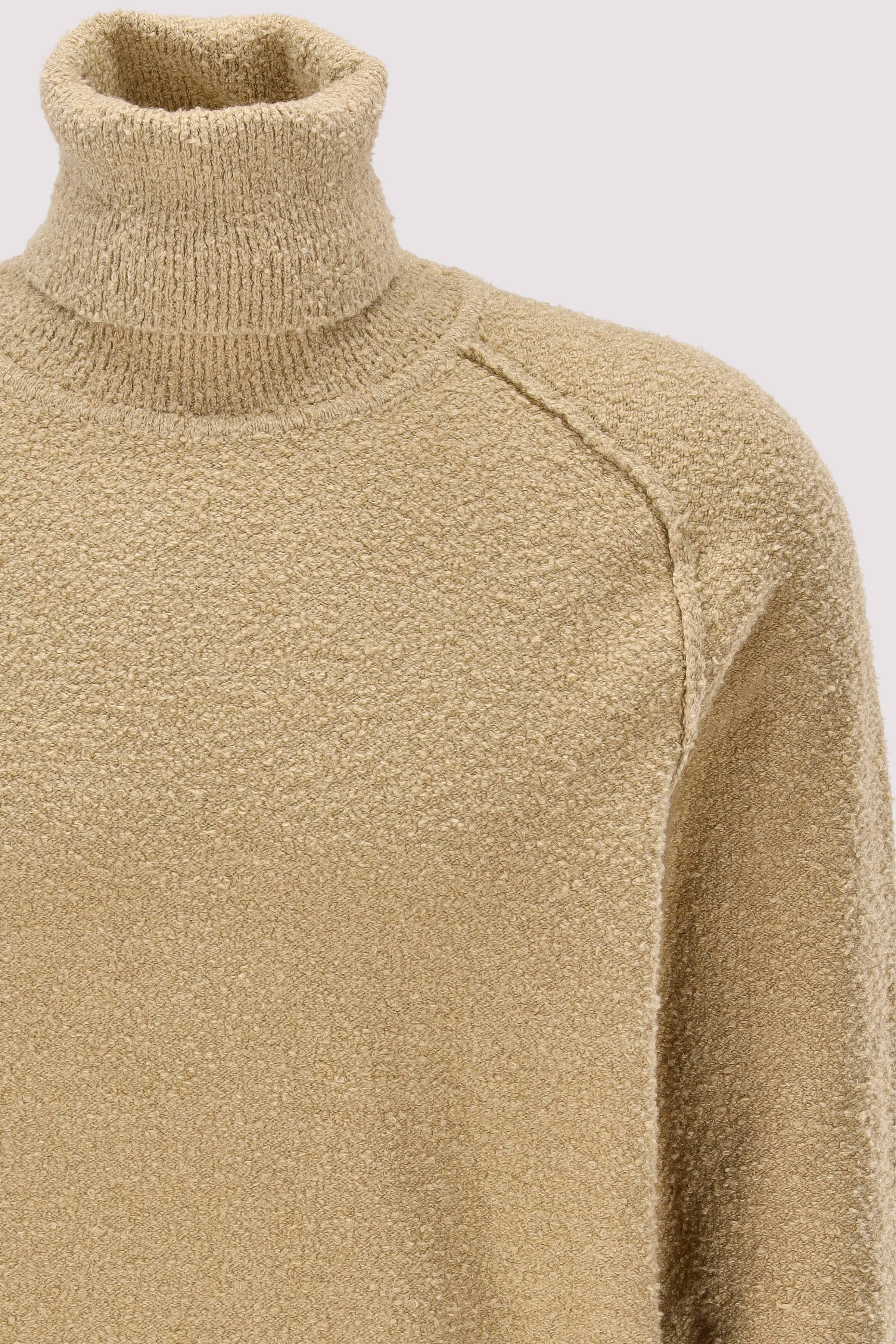 HUGO - HUGO Rundhalspullover beige, weich