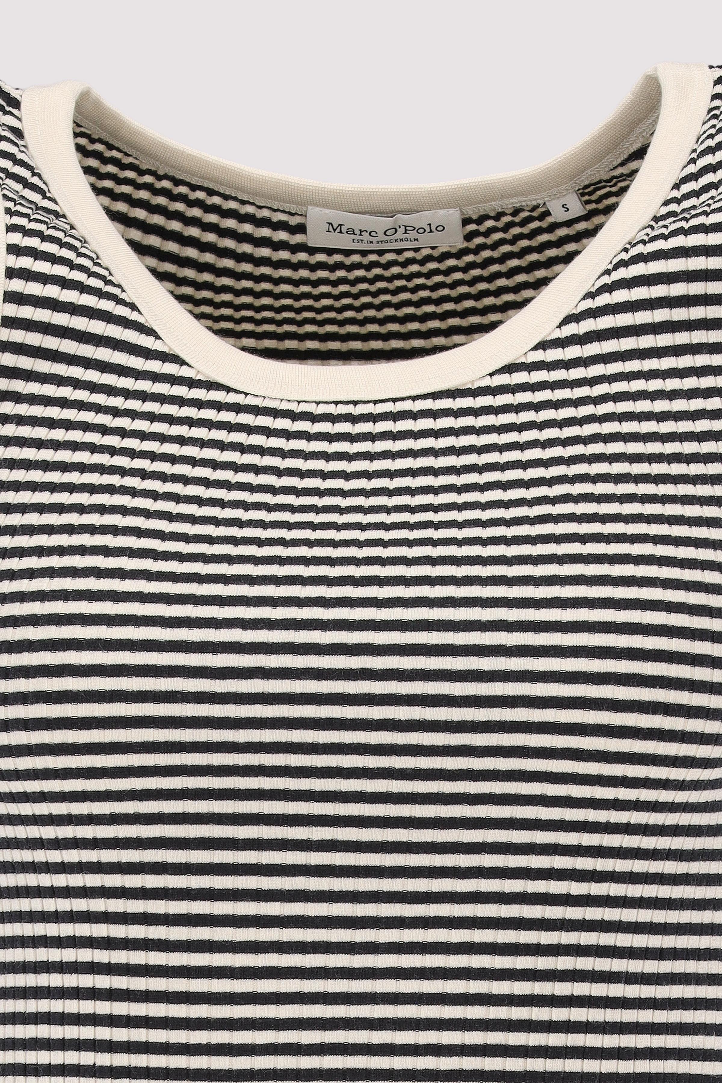 Marc O´Polo International - Top, rib, round neck, striped Marc O´Polo International - Top, rib, round neck, striped