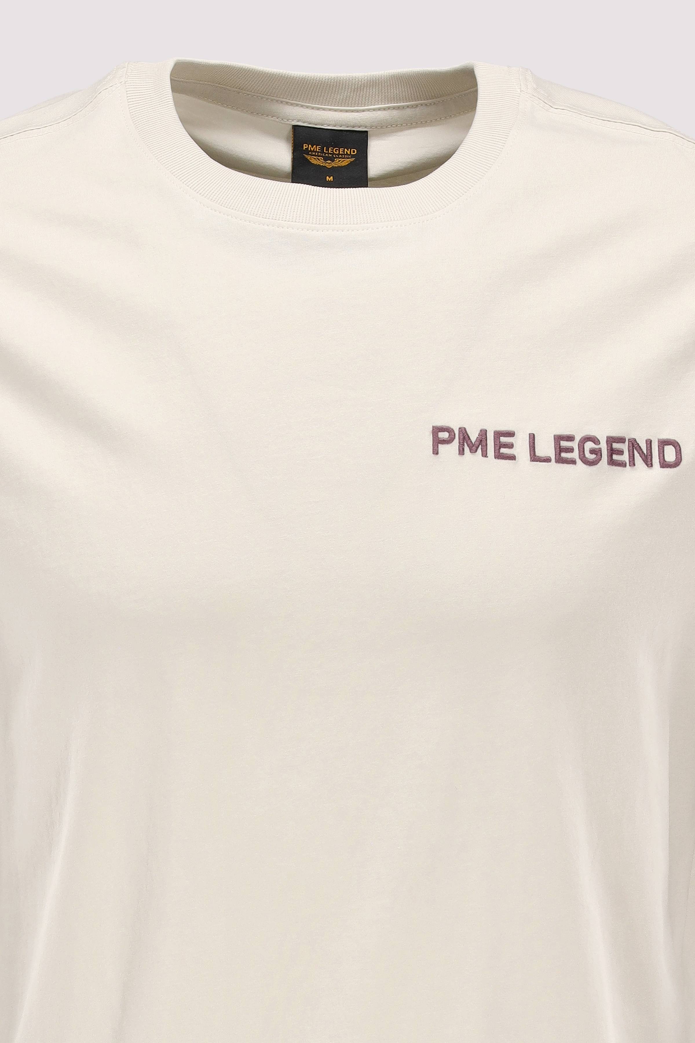 PME Legend - Kurzarm-T-Shirt Beige 100% Baumwolle