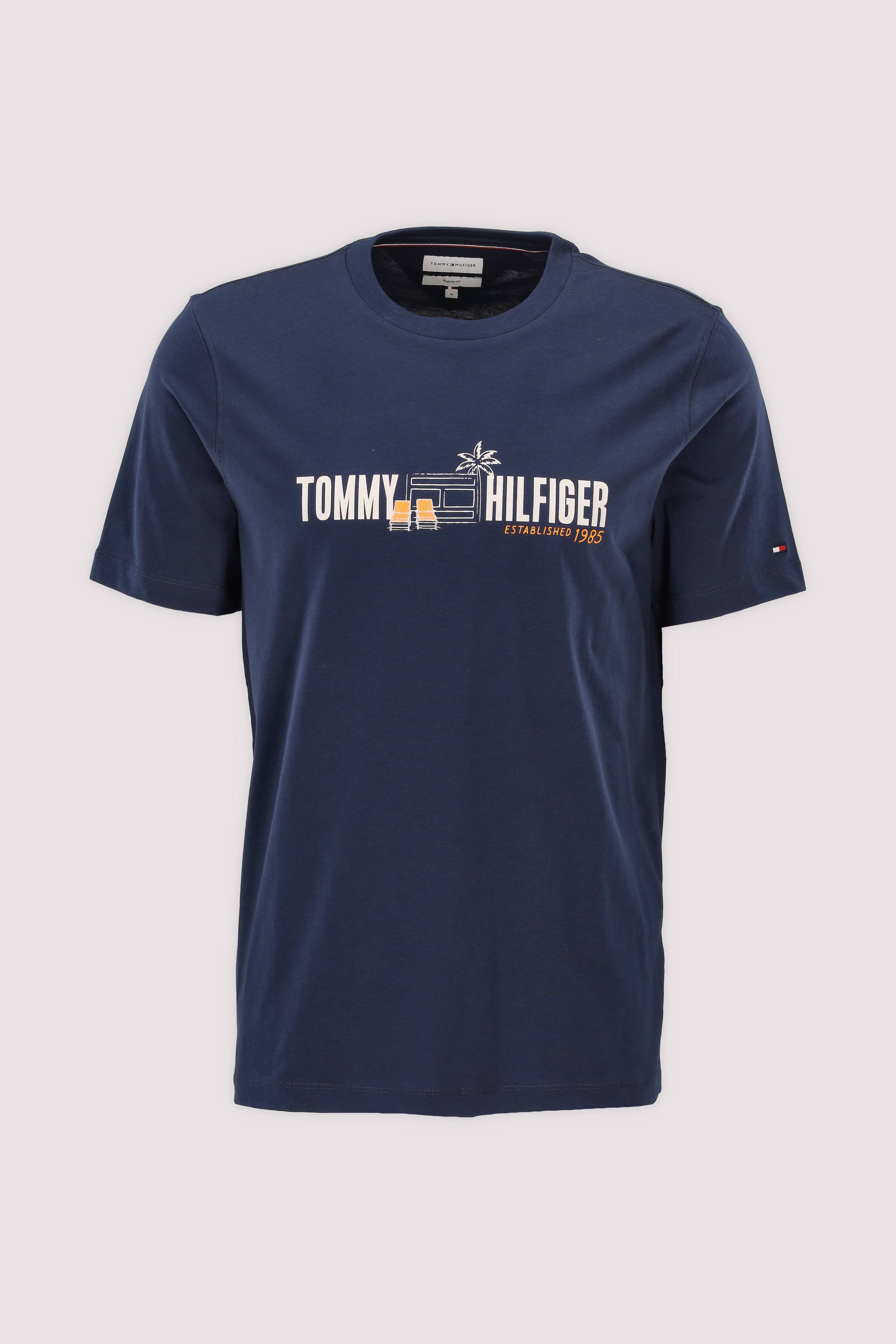 Tommy Hilfiger Herren T-Shirt, blau