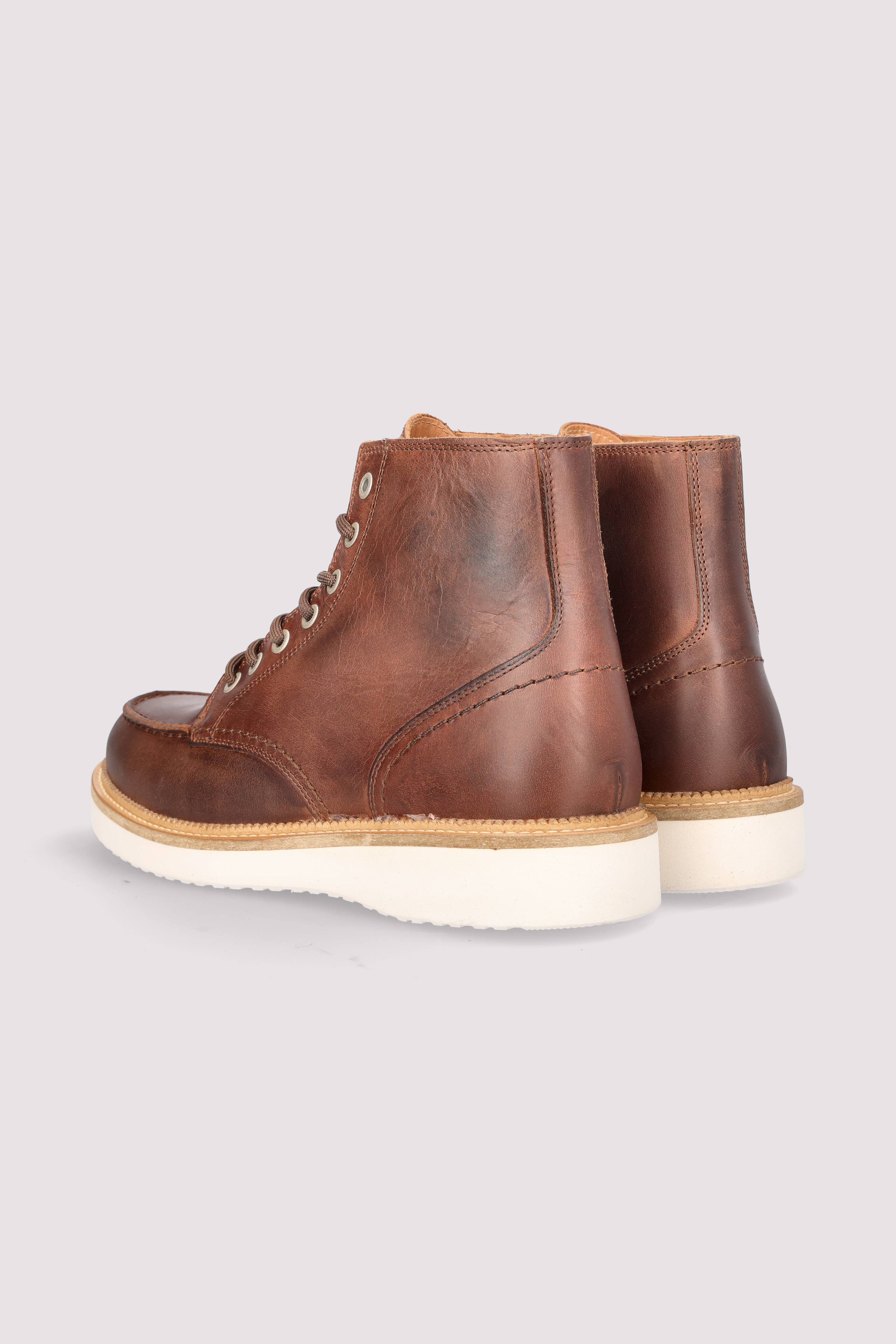 Selected - SLHTEO NEW LEATHER MOC-TOE BOO