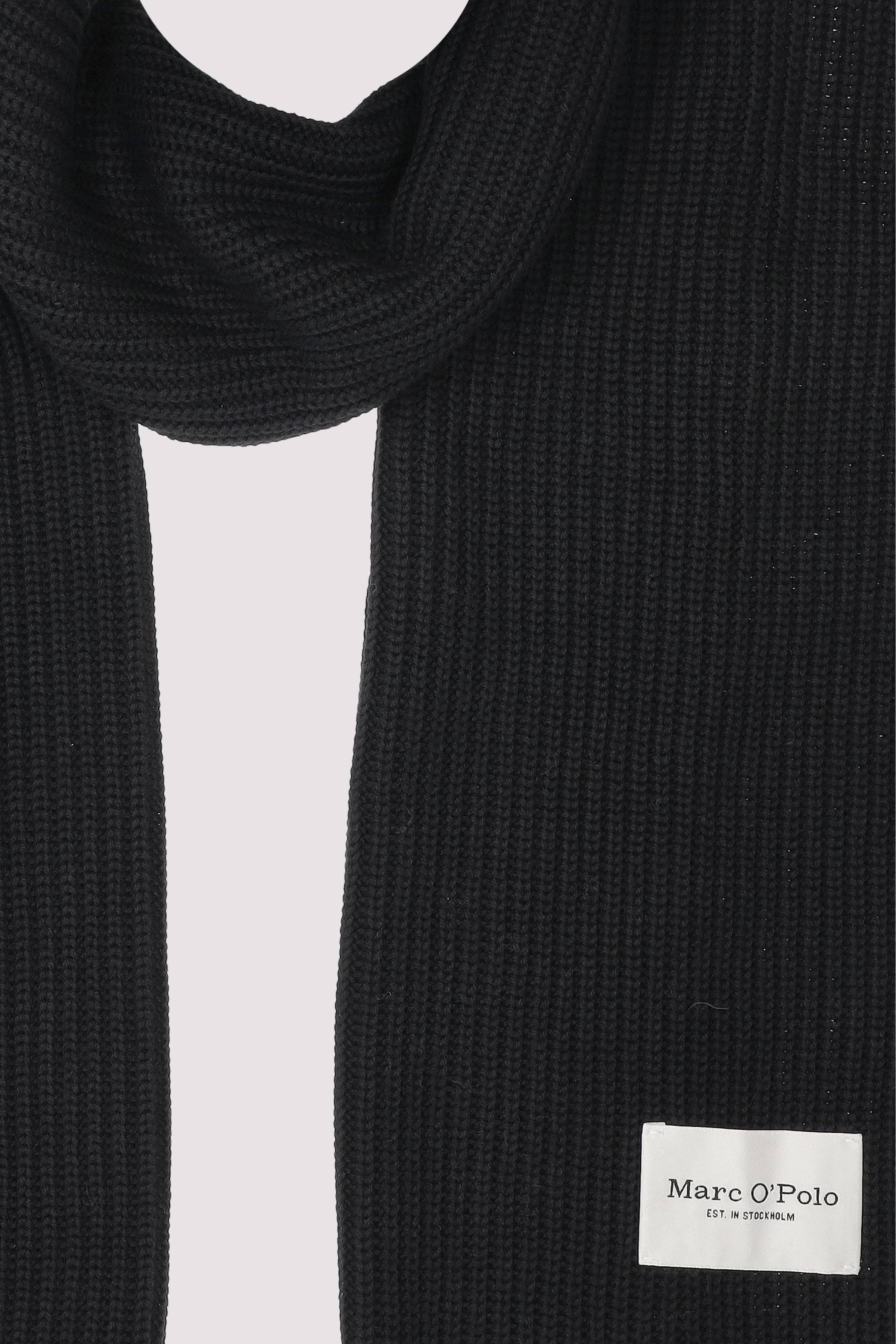Scarf, knitted, half cardigan 