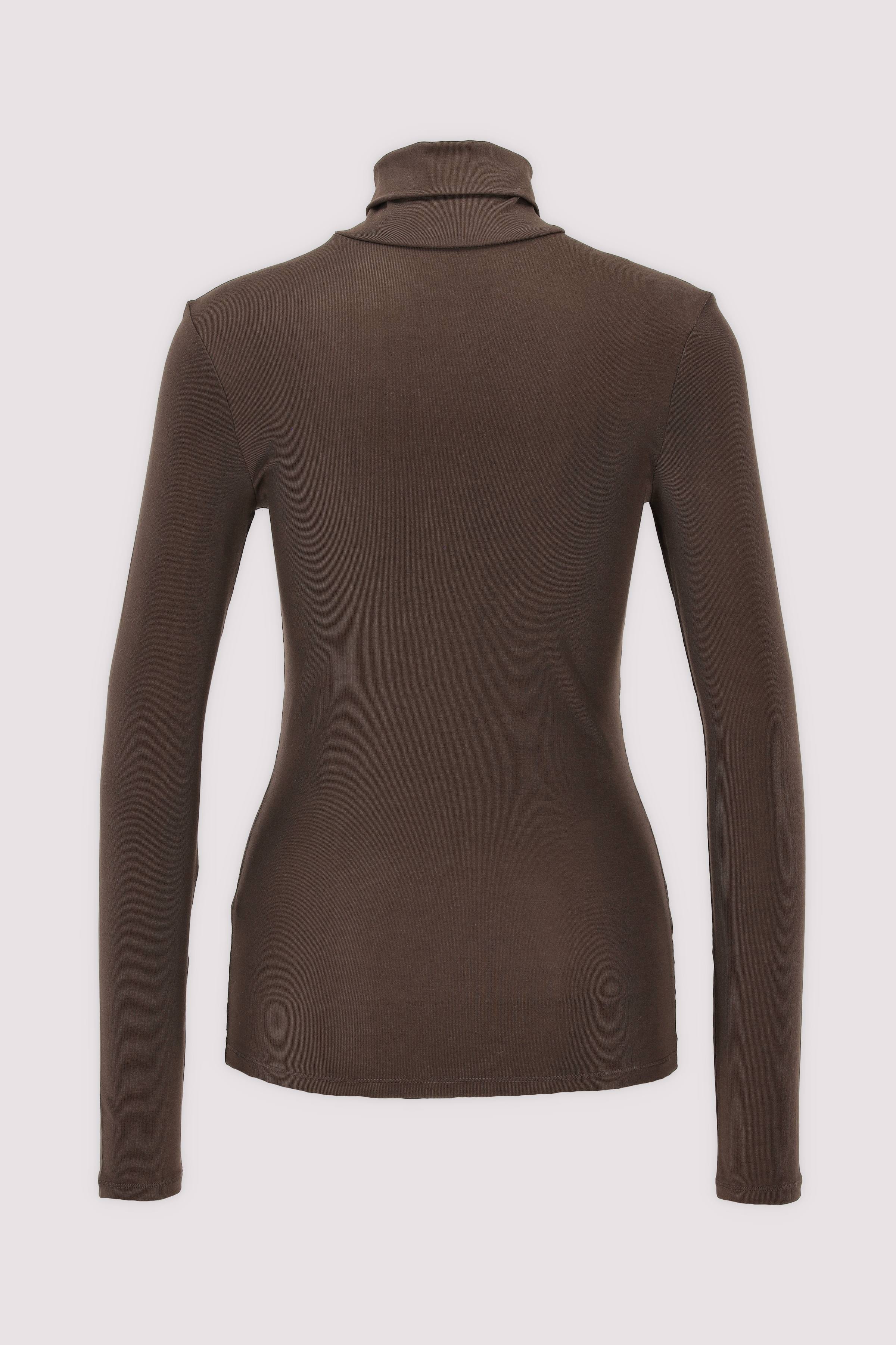 Marc O'Polo Damen Longsleeve Modal braun