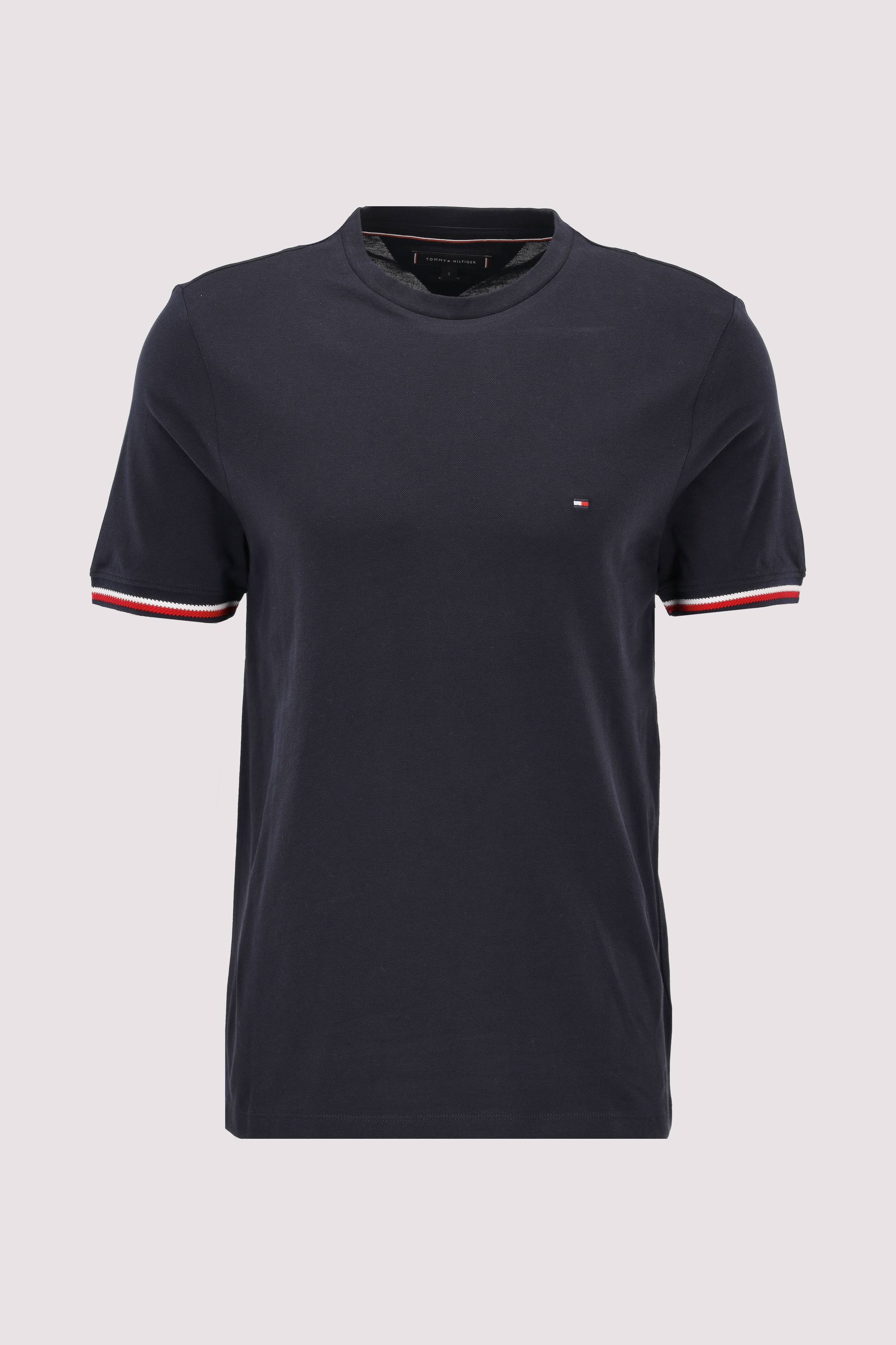 GLOBAL STRIPE CUFF TEE
