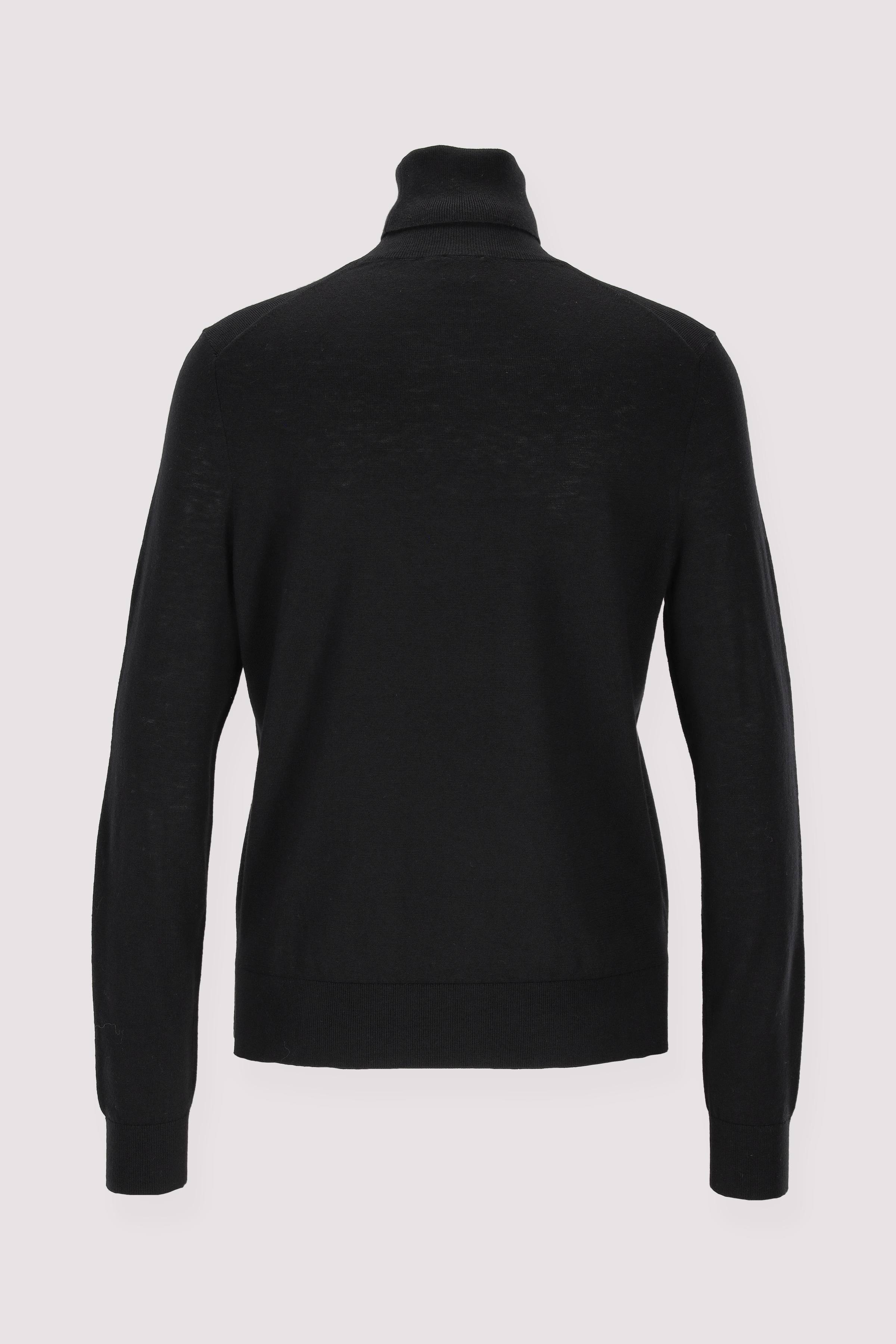 HUGO Rollkragenpullover schwarz Damen