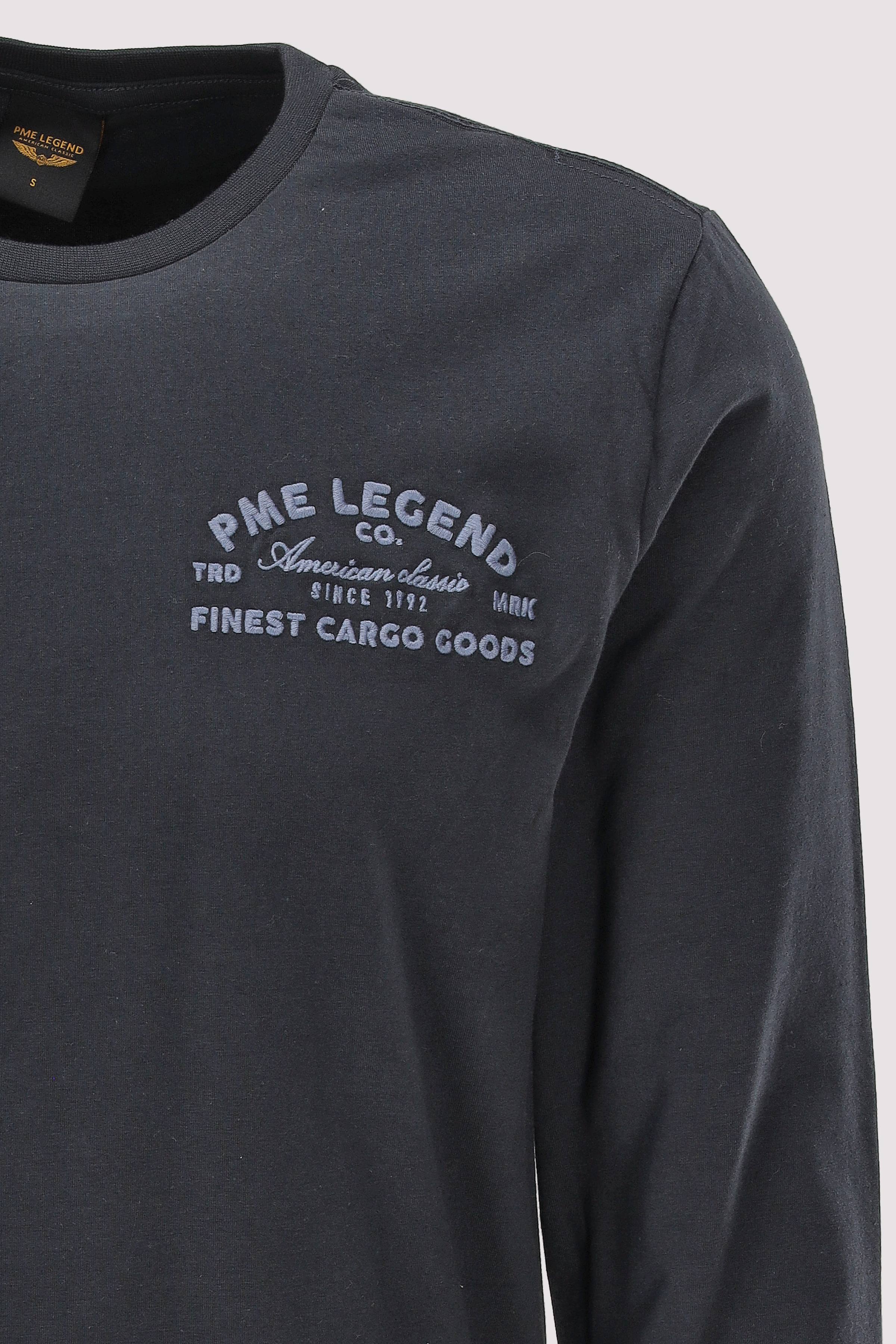 PME Legend - Long sleeve r-neck cotton elas