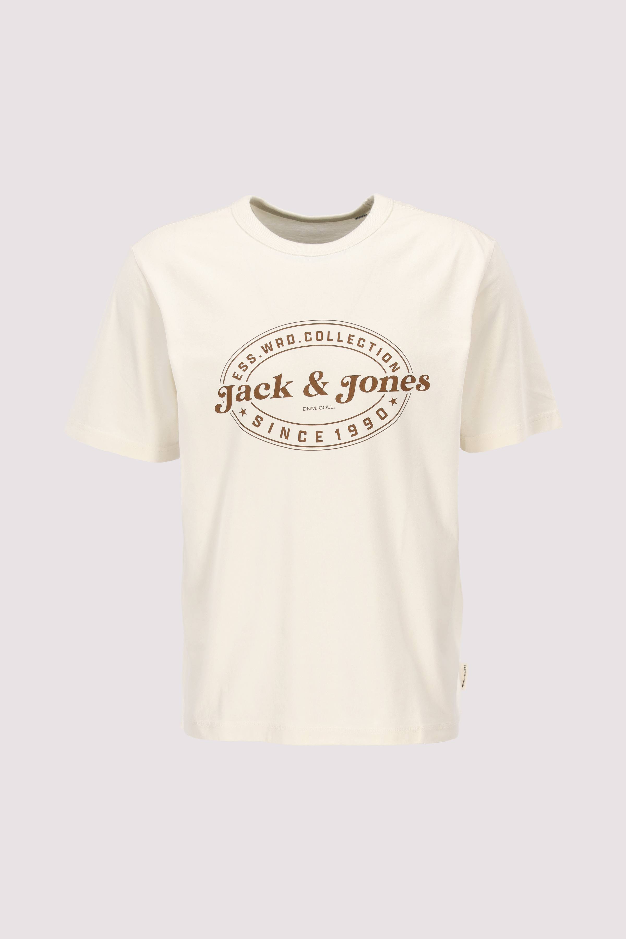 JJEDOVER PRINT TEE SS CREW NEC