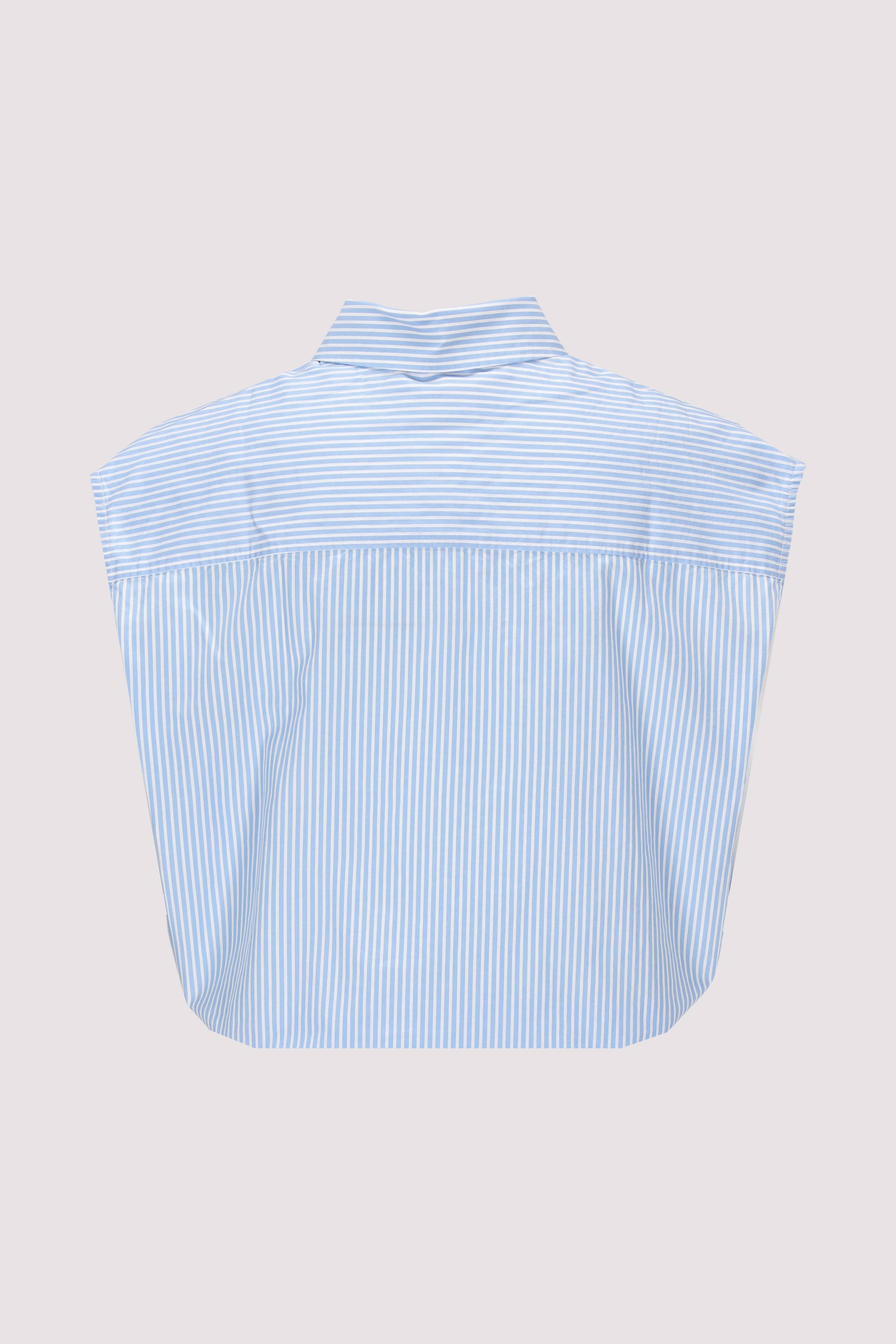 TJW POPLIN FRONT KNOT SHIRT