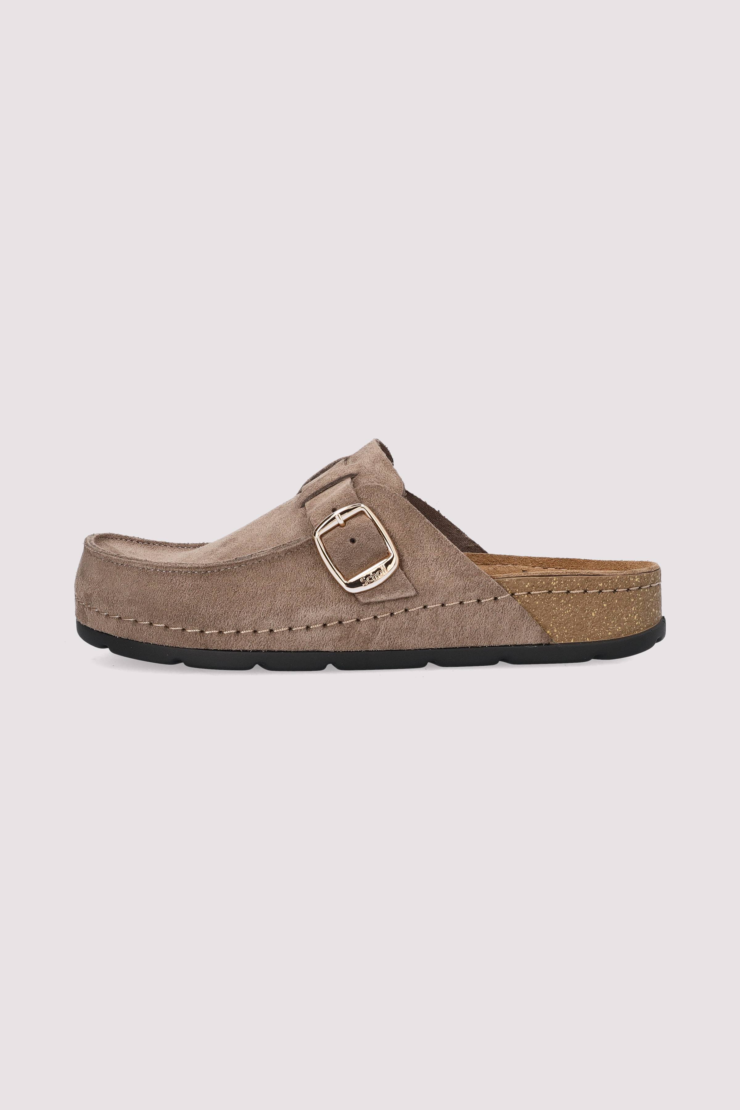 Scholl Komfort Leder-Sandale Taupe