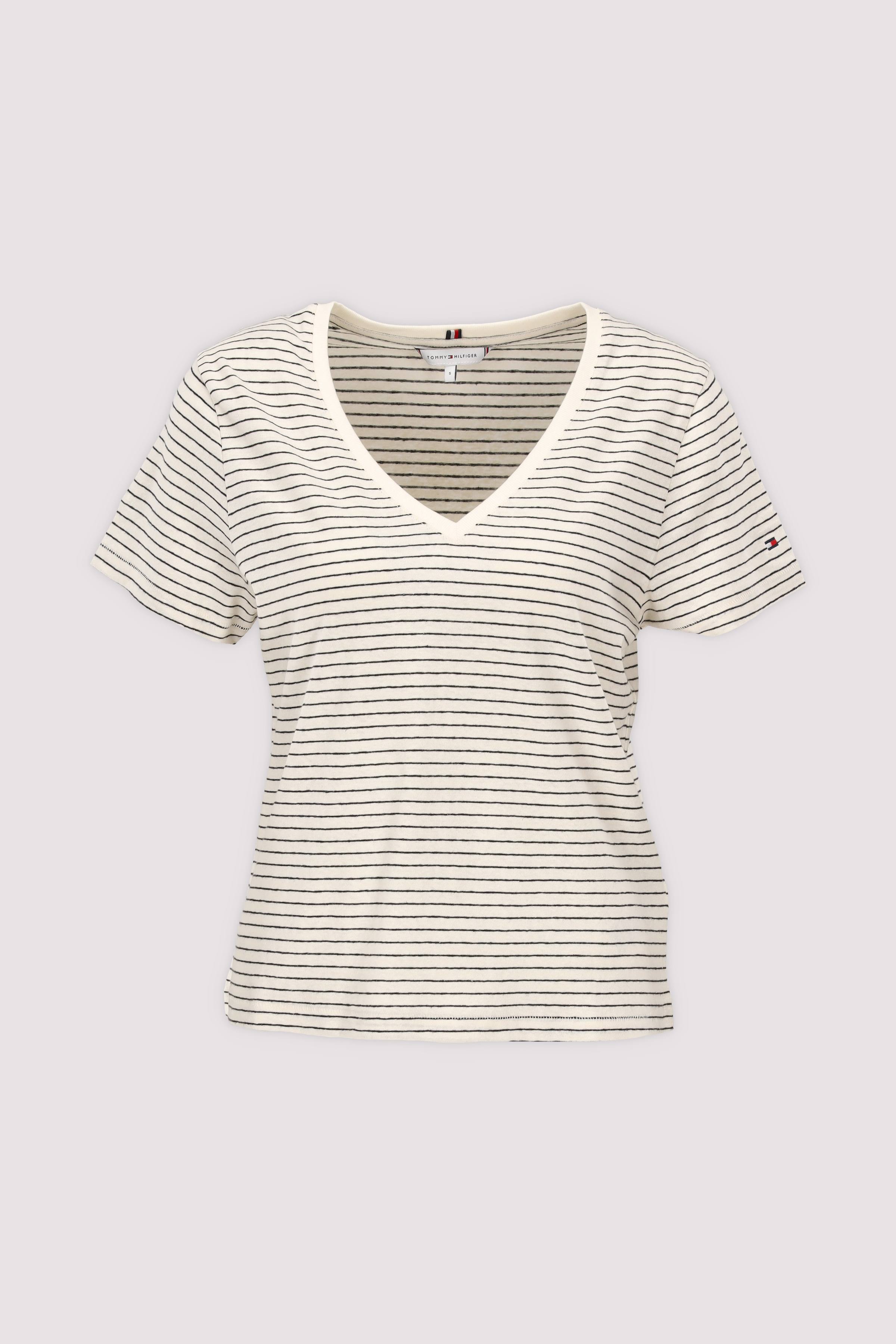 CO LINEN V-NK SS TEE