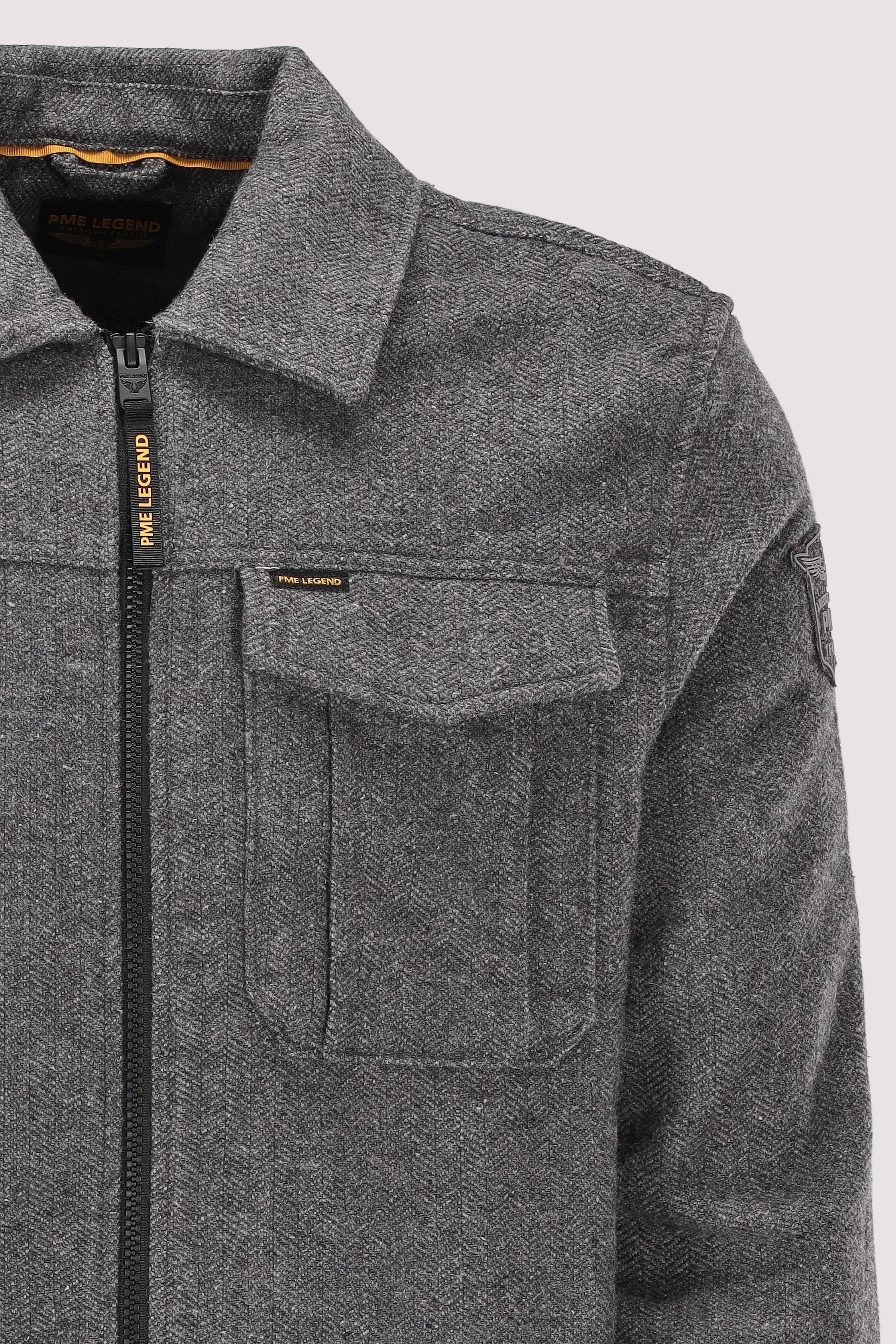 PME Legend - LONG SLEEVE SHIRT Woolblend He