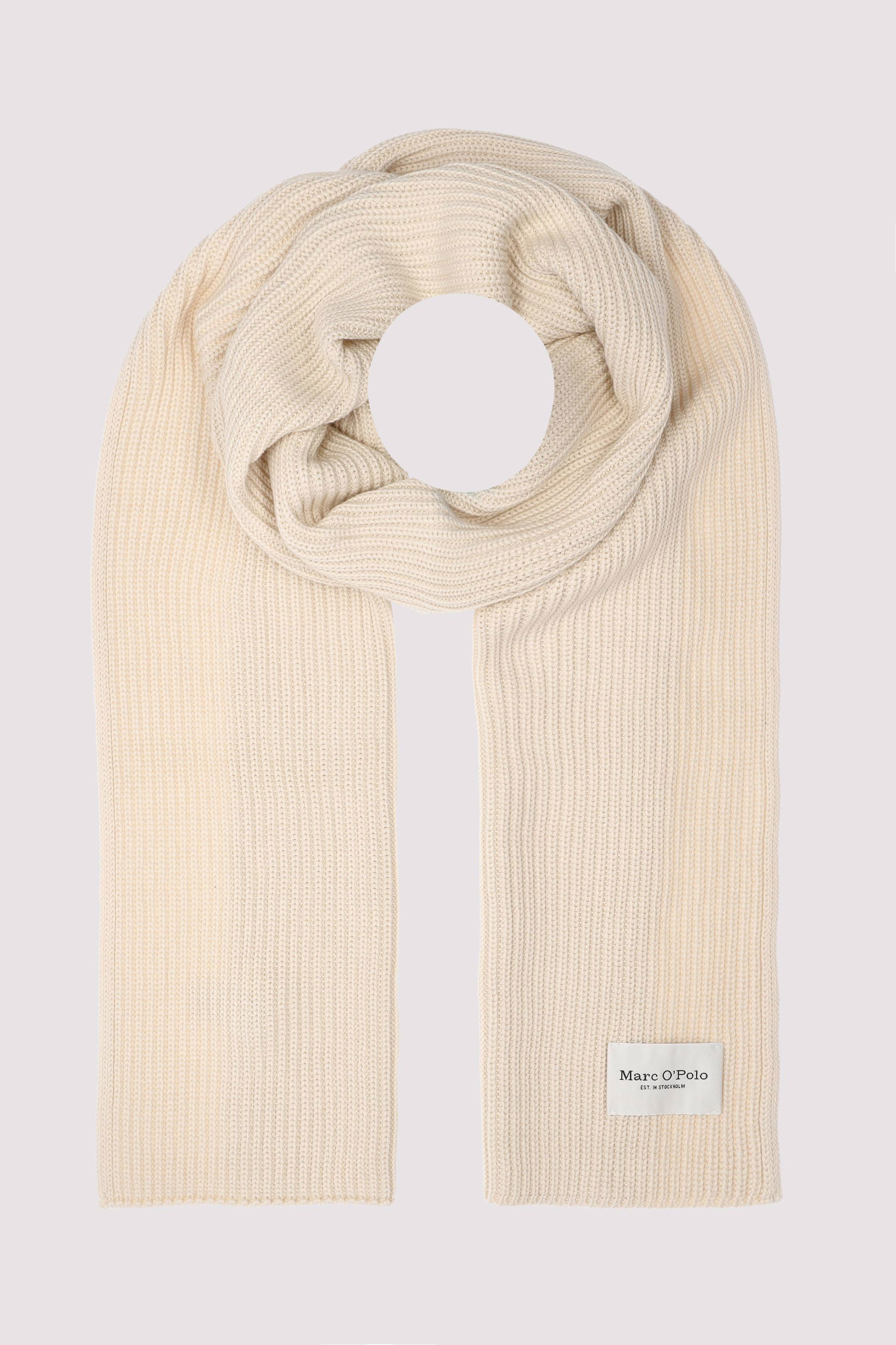 Scarf, knitted, half cardigan 