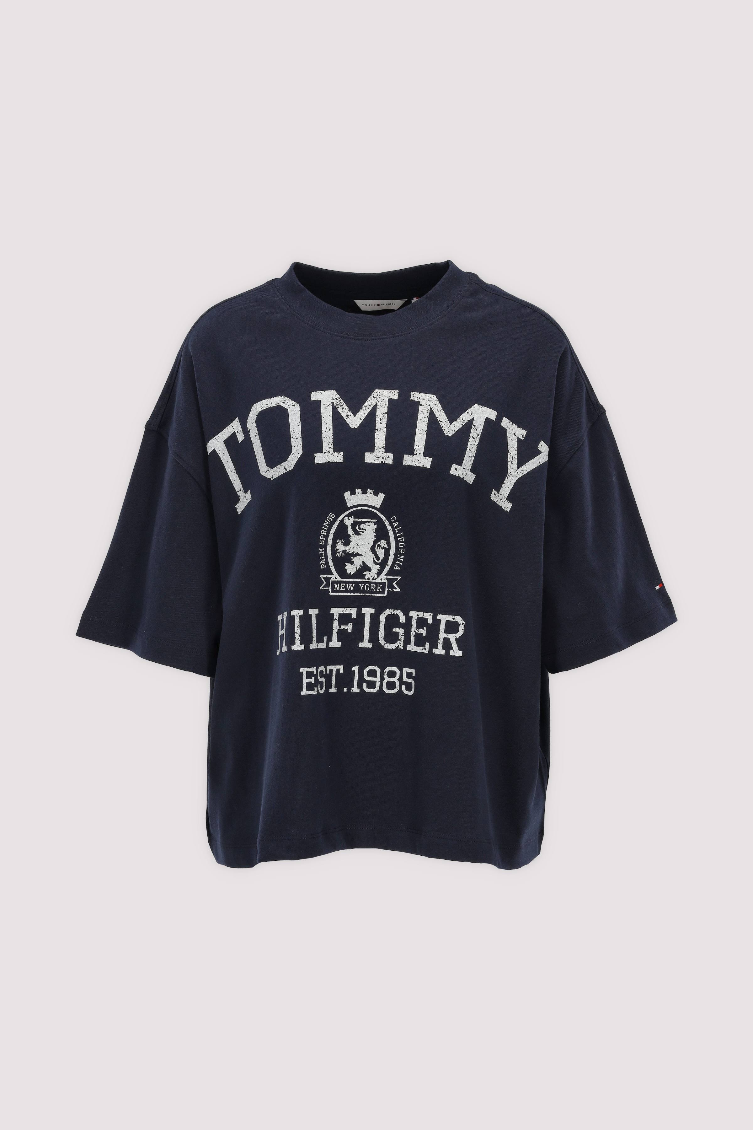 Tommy Hilfiger Damen T-Shirt, Blau