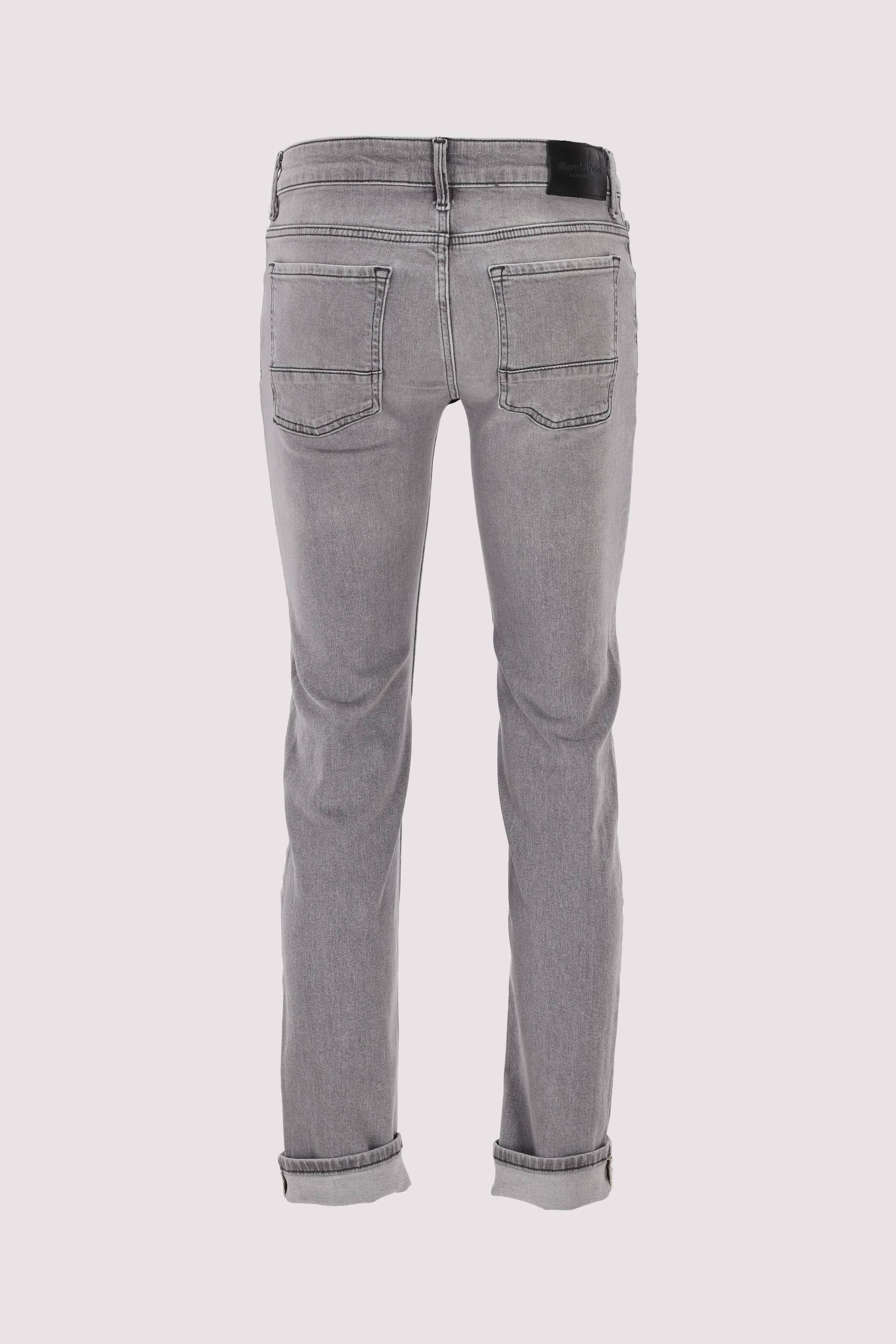 Denim trousers, shaped fit, sh