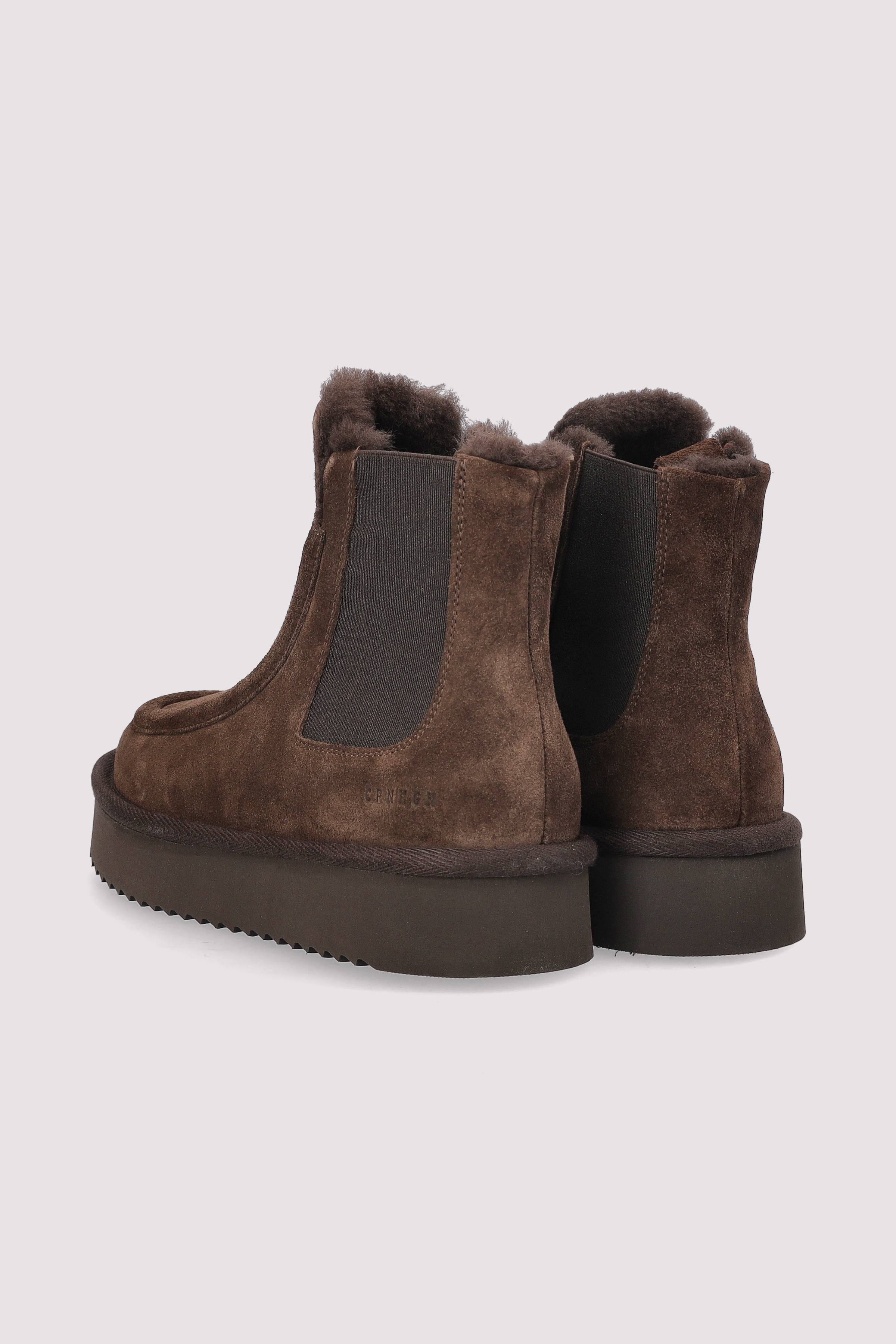 Copenhagen - Copenhagen Damen-Boots Suede Chocolate