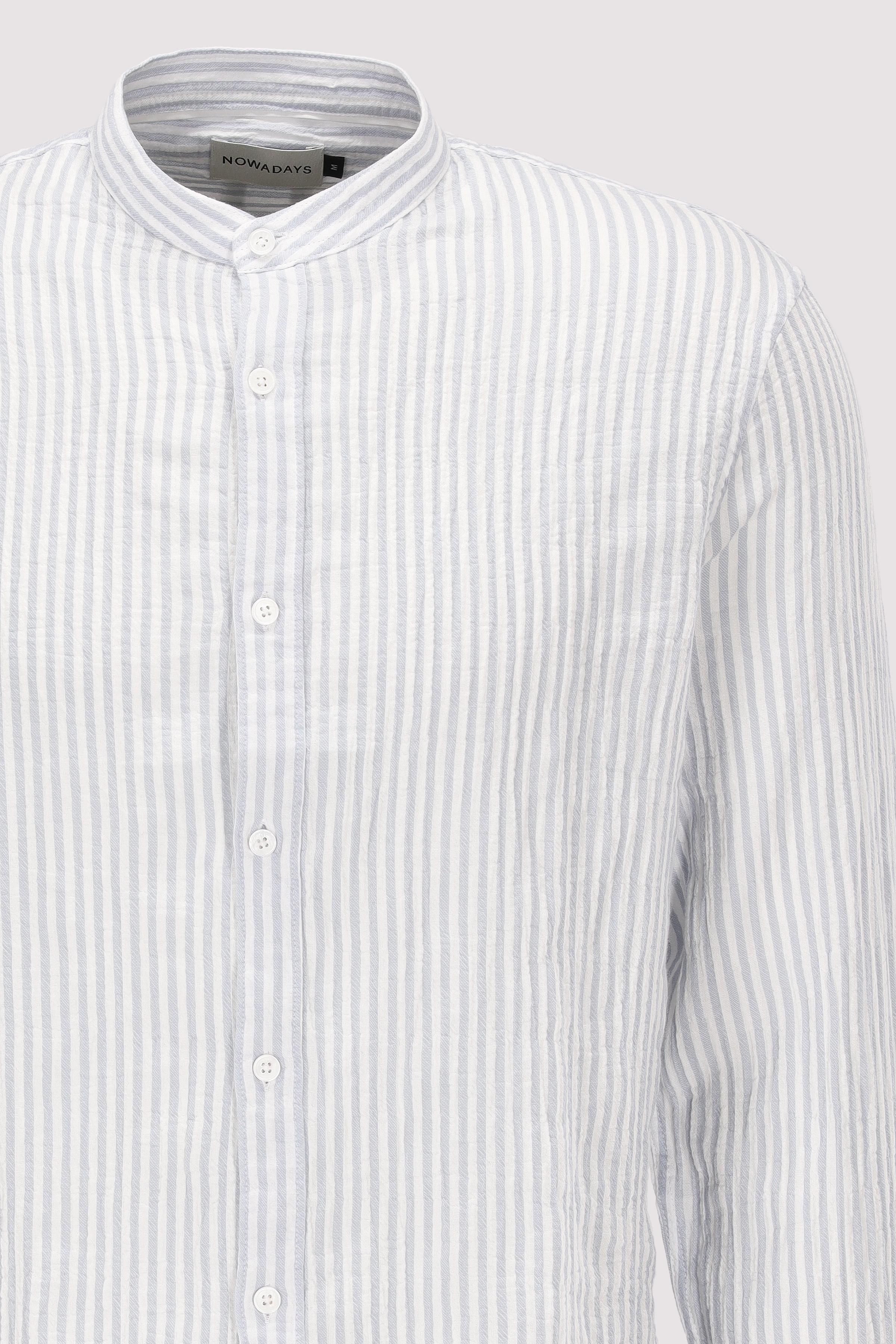 NOWADAYS - crinkle stripe shirt NOWADAYS - crinkle stripe shirt