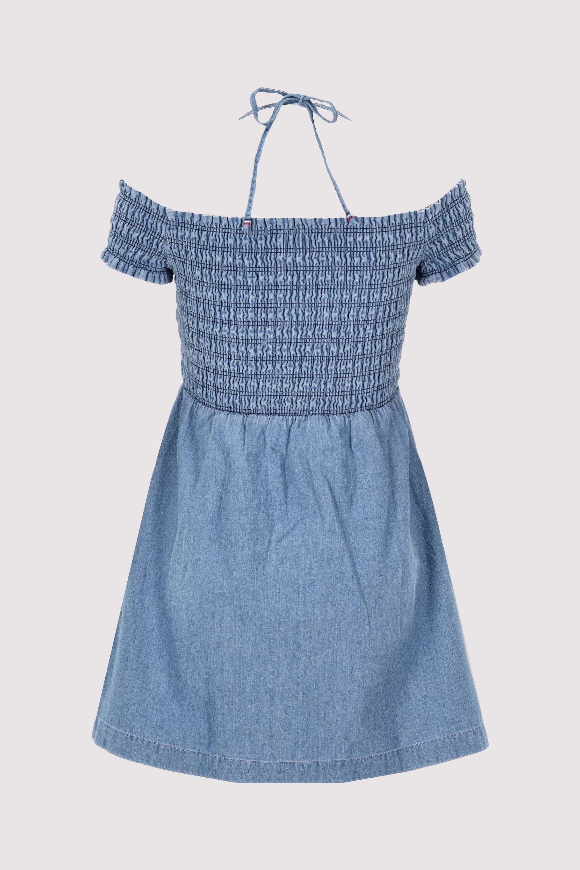 Tommy Jeans - TJW CHAMBRAY FIT & FLARE DRESS Tommy Jeans - TJW CHAMBRAY FIT & FLARE DRESS