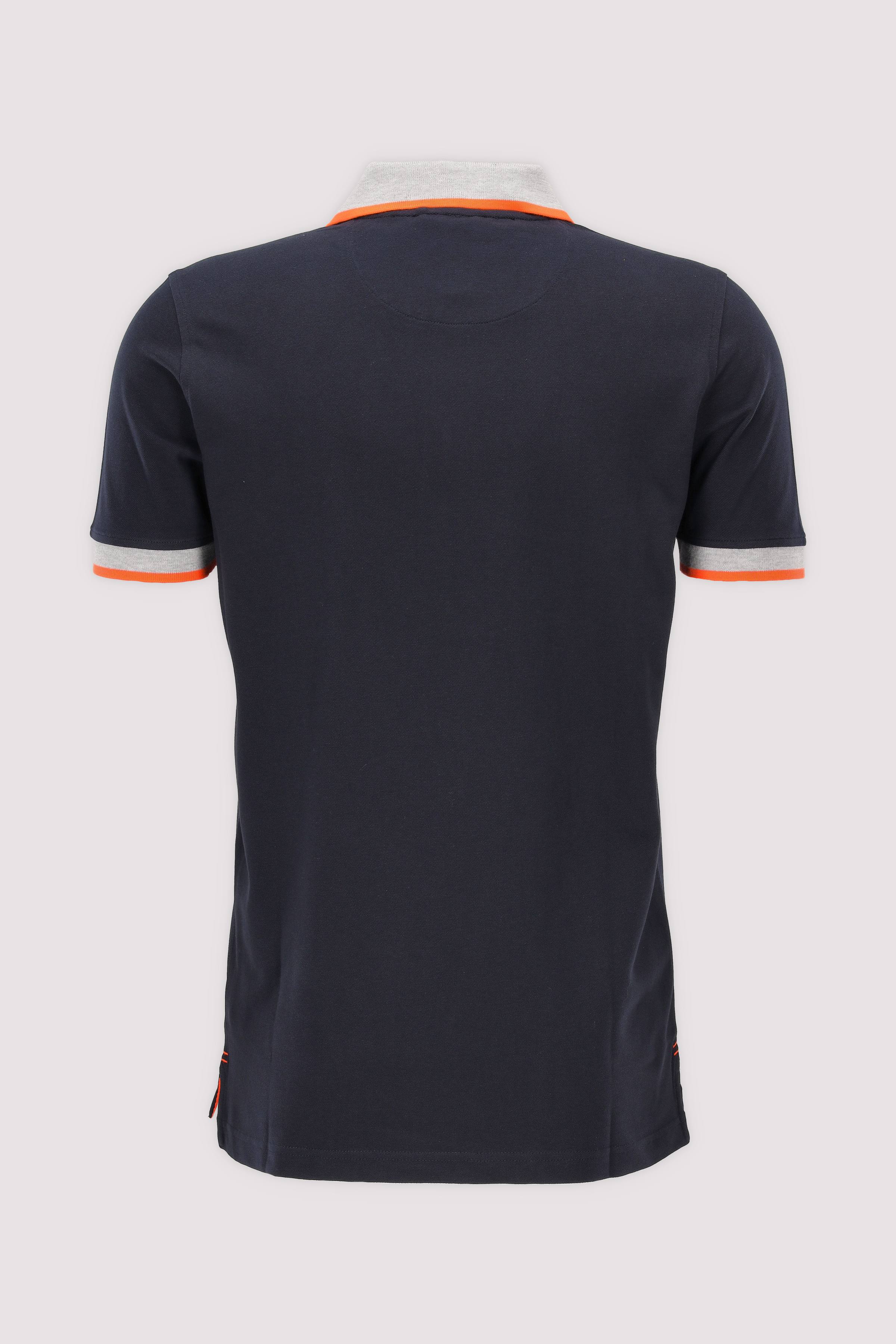 Kurzarm-Poloshirt Darknavy, urbaner Look
