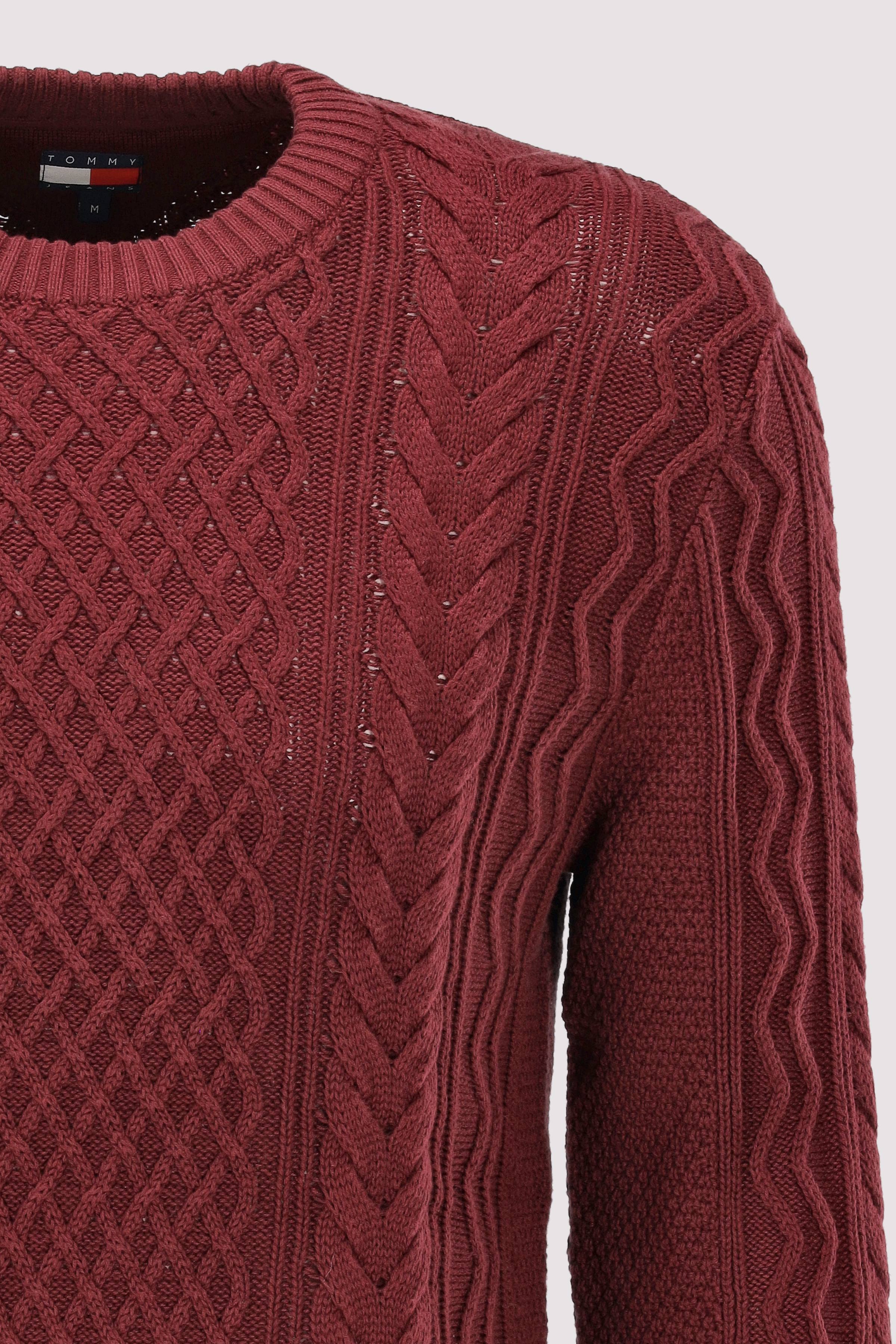 Tommy Jeans - TJM SLM BADGE CABLE KNIT SWEAT