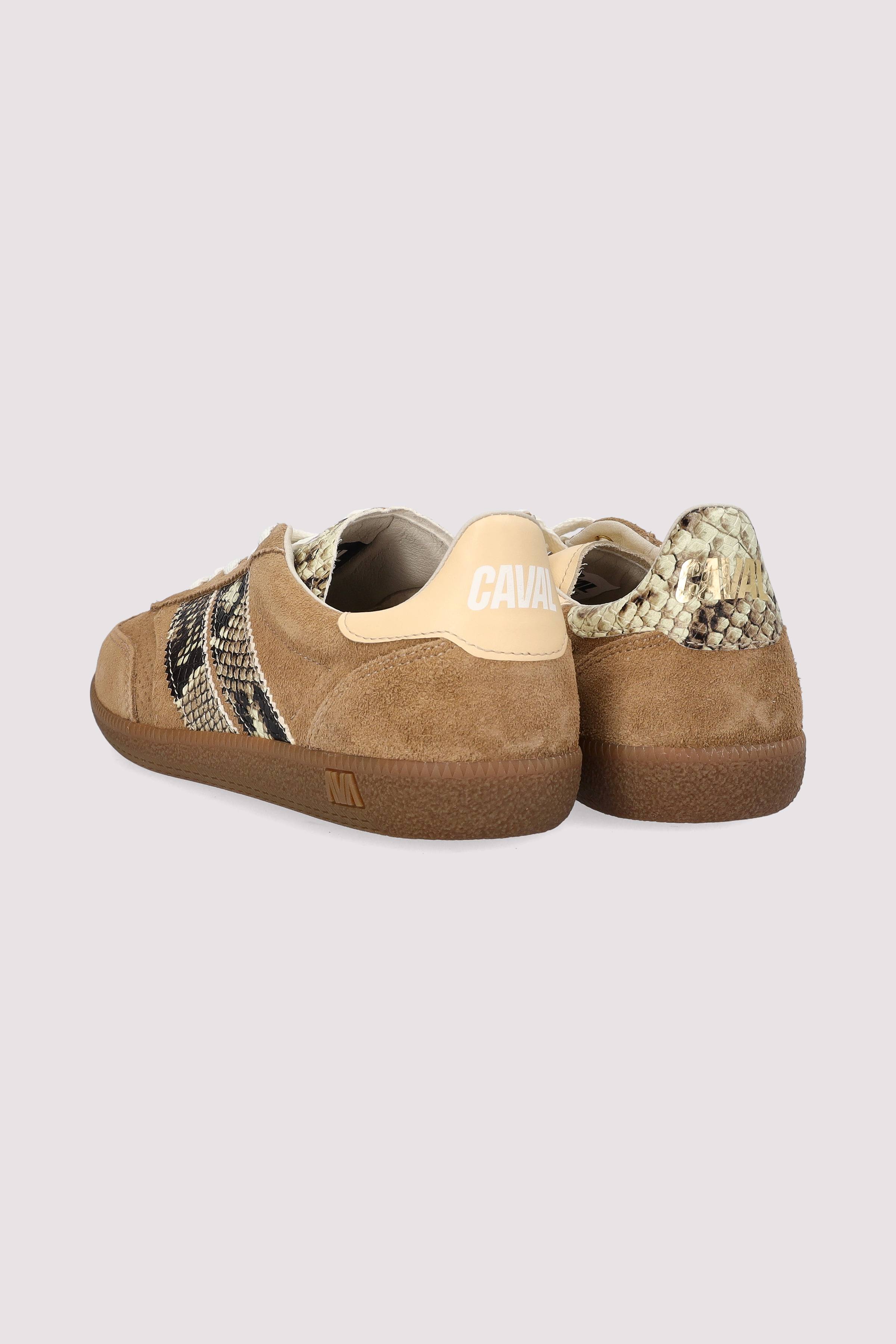 Caval - Caval Sneaker Croco Braun