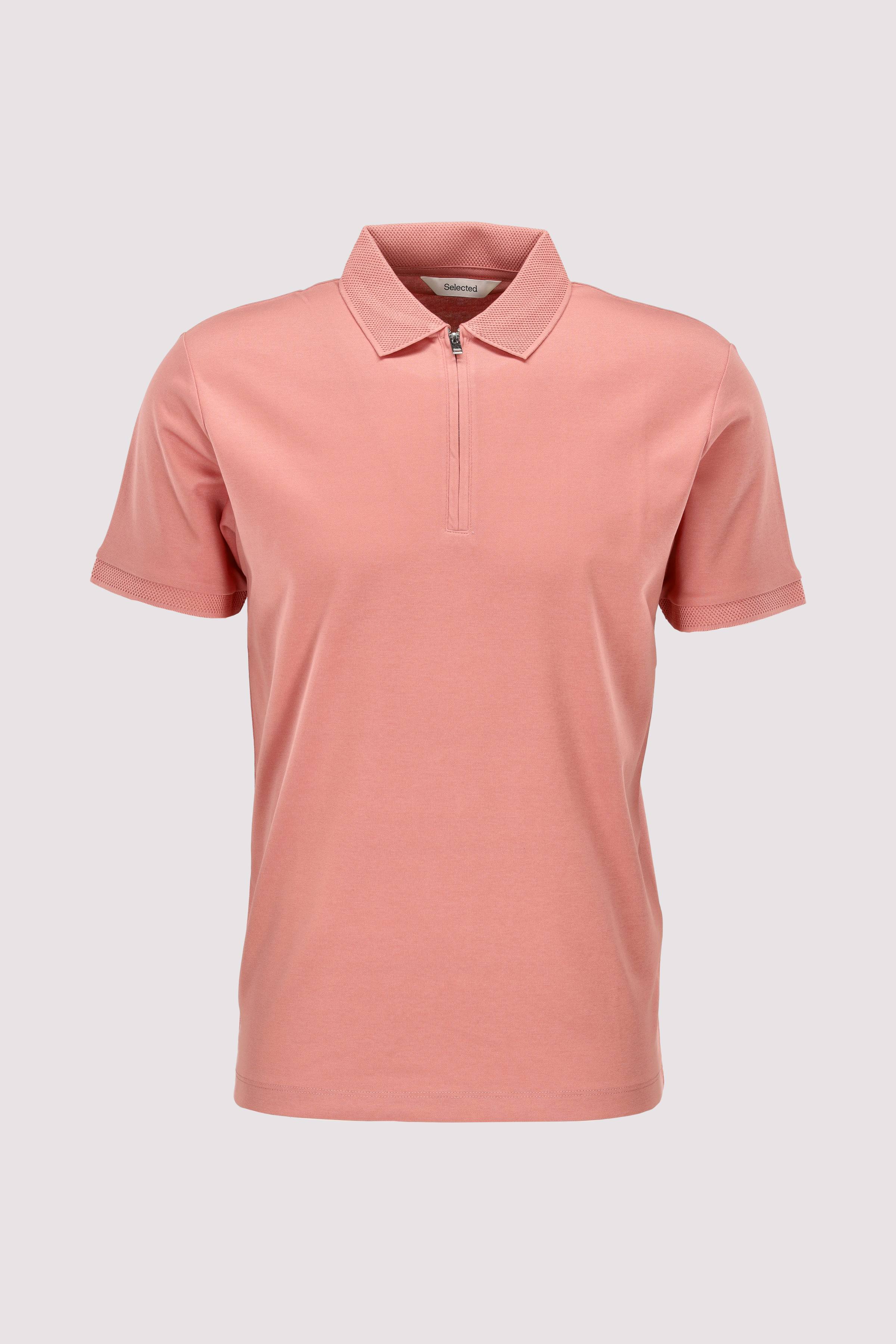 SLHFAVE ZIP SS POLO NOOS