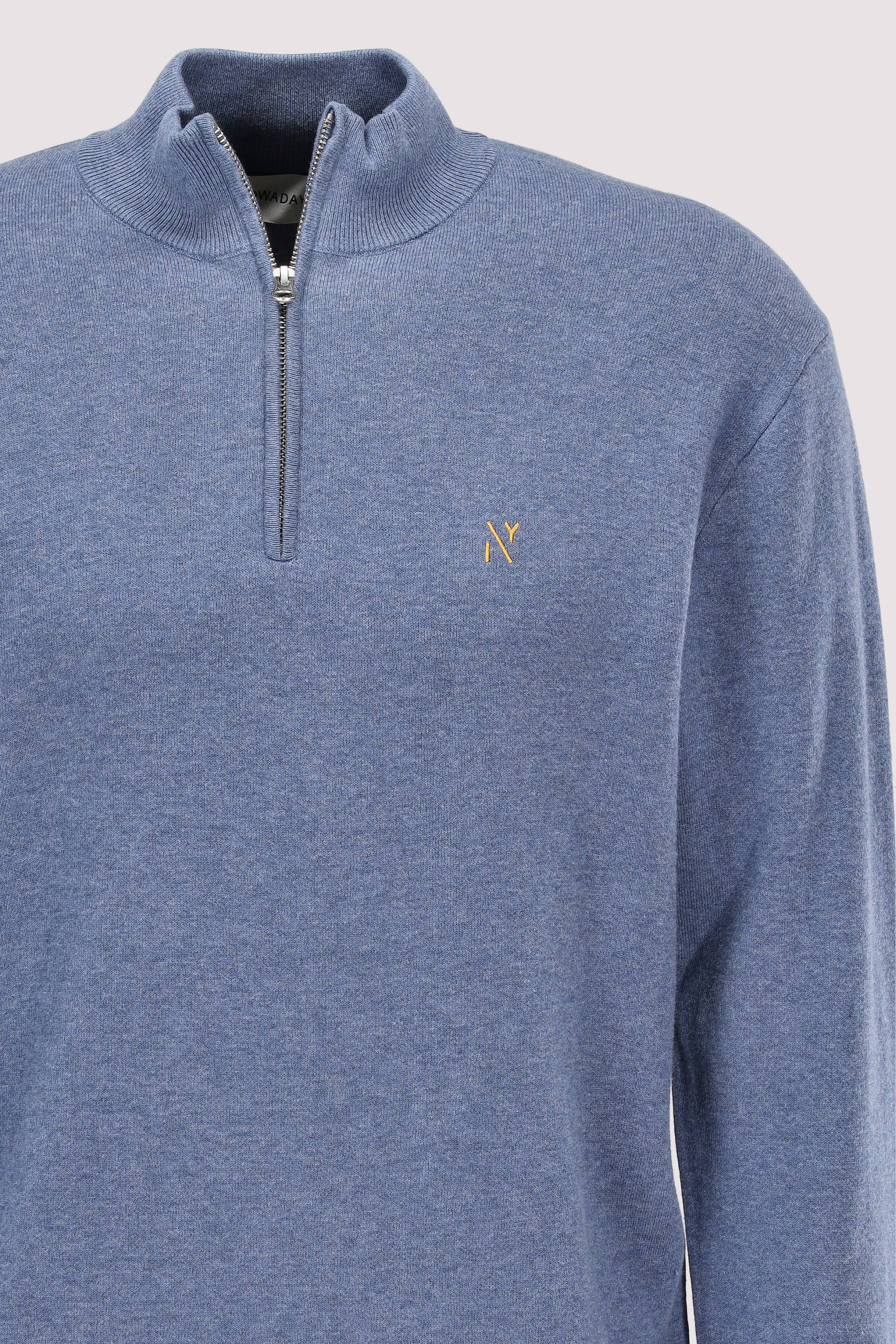 NOWADAYS - NOWADAYS Half-Zip-Pullover blau