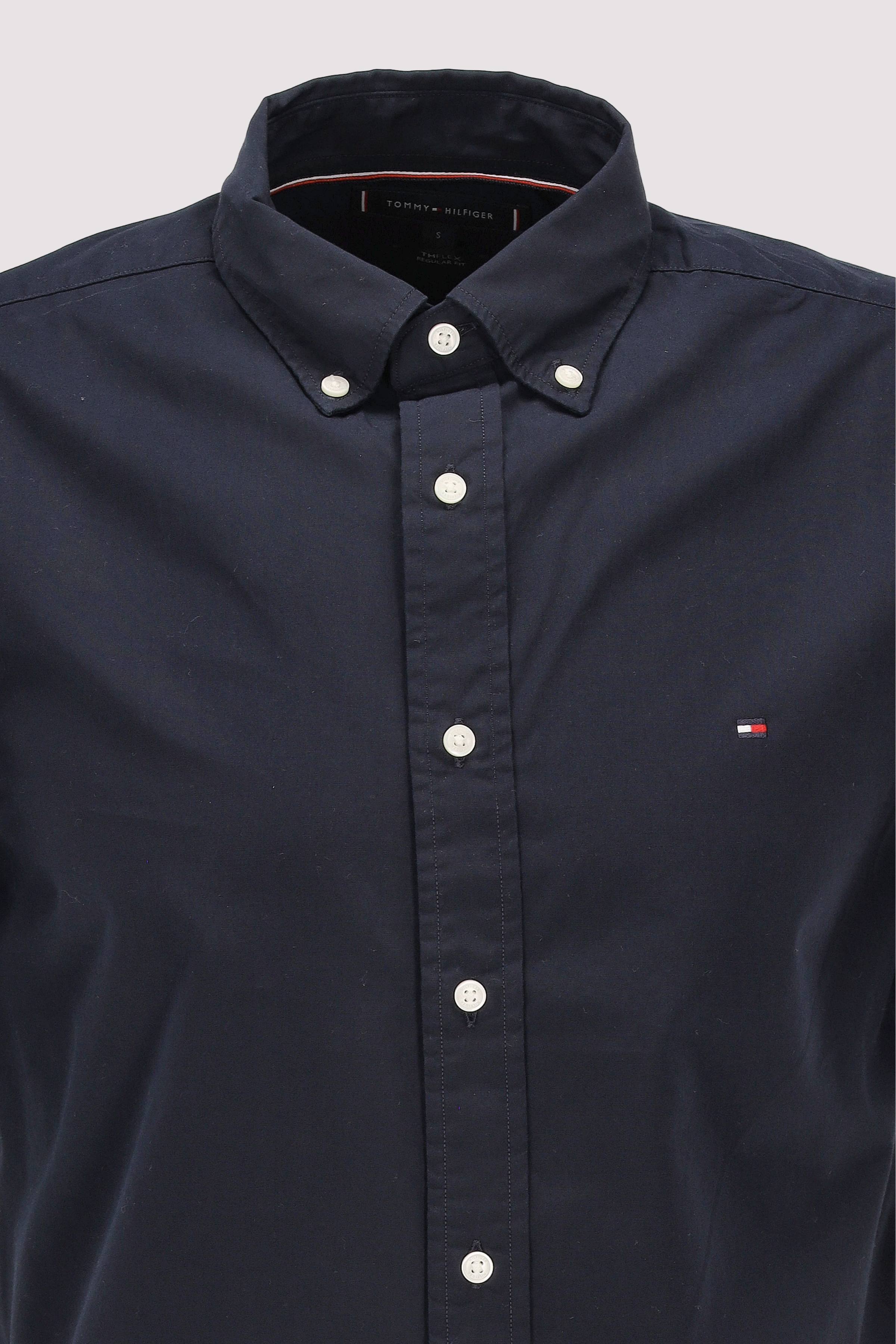 Tommy Hilfiger - FLEX POPLIN SOLID S/S SHIRT Tommy Hilfiger - FLEX POPLIN SOLID S/S SHIRT