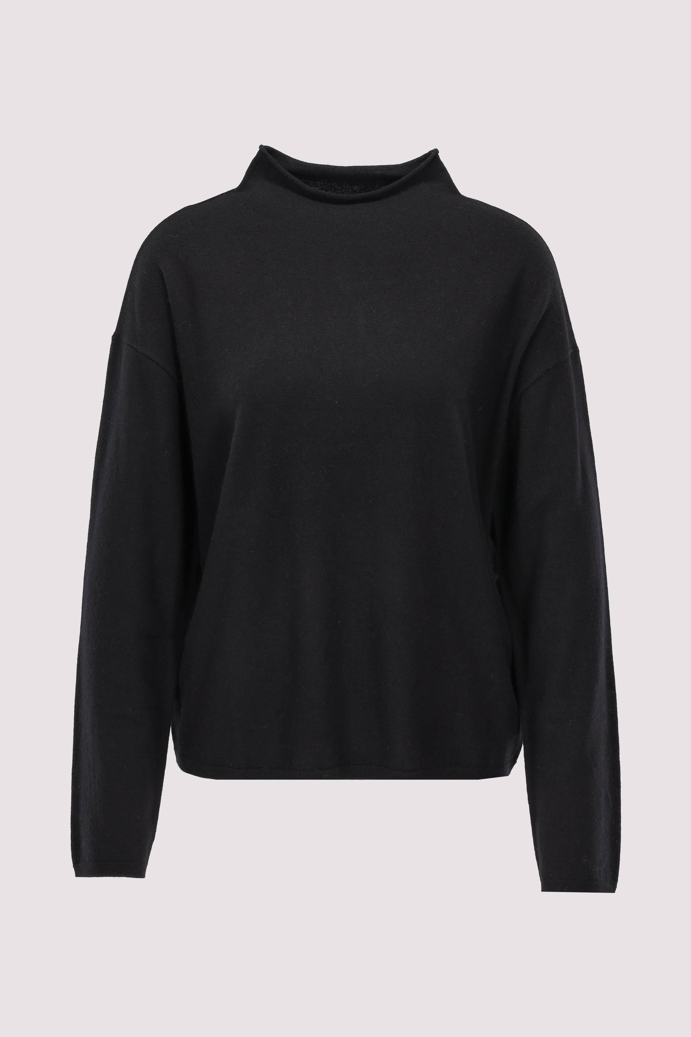 Pullover, longsleeve, stand-up