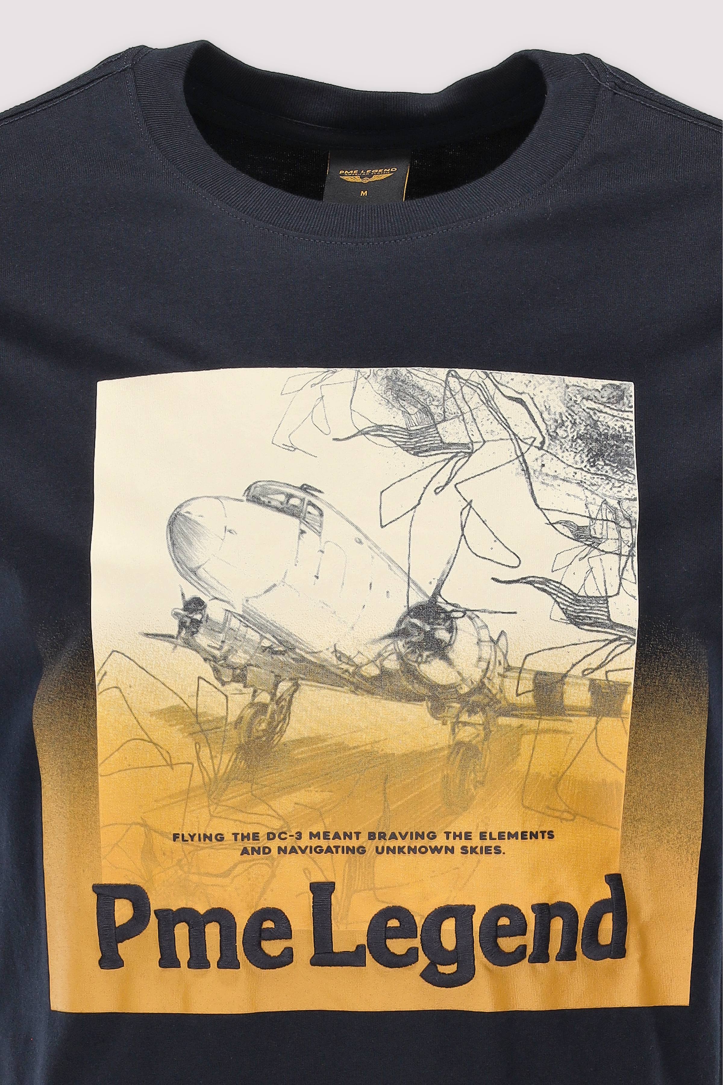 PME Legend - PME Legend Kurzarm-T-Shirt blau