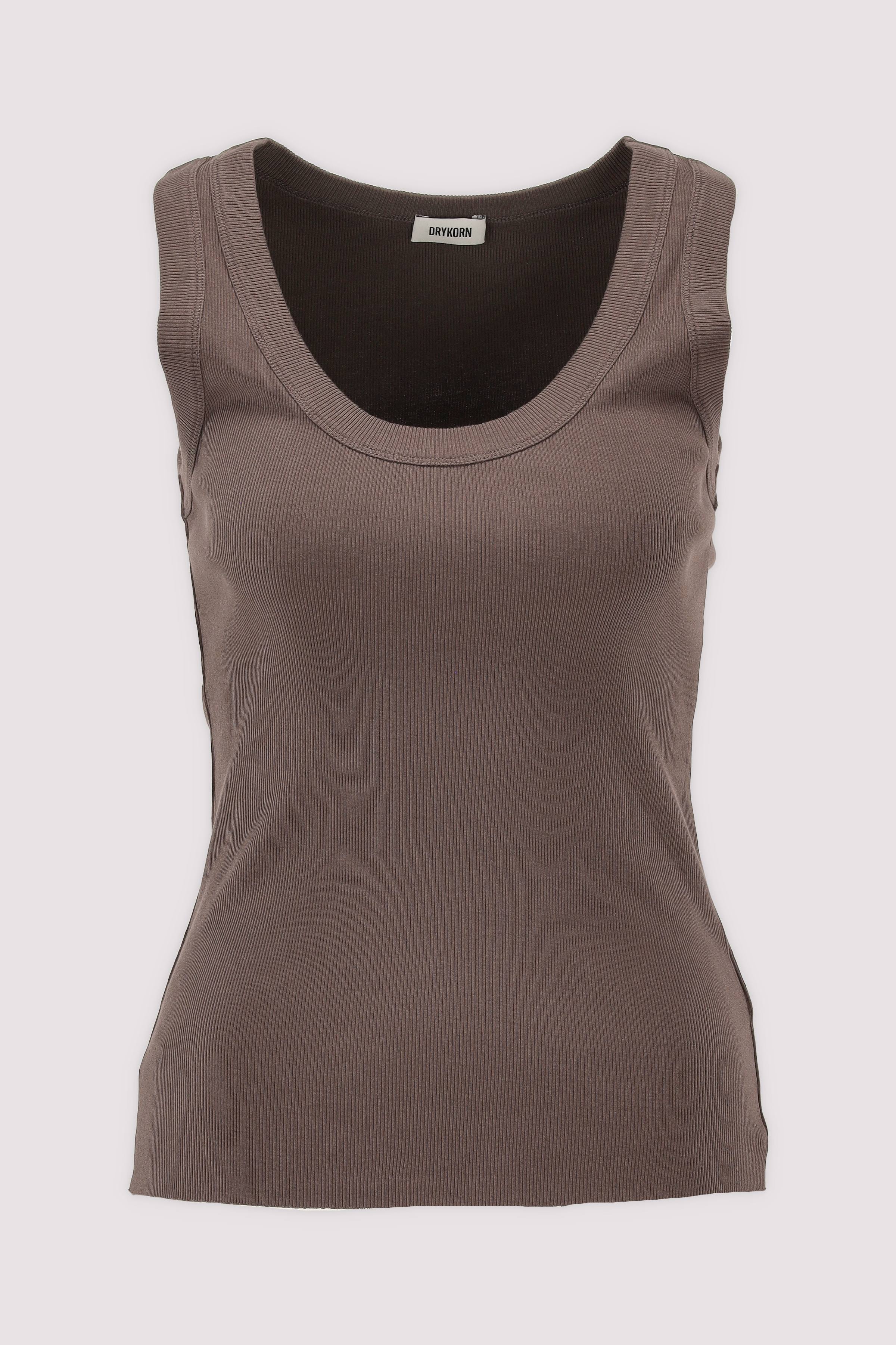 Drykorn Damen Top aus Baumwolle Braun