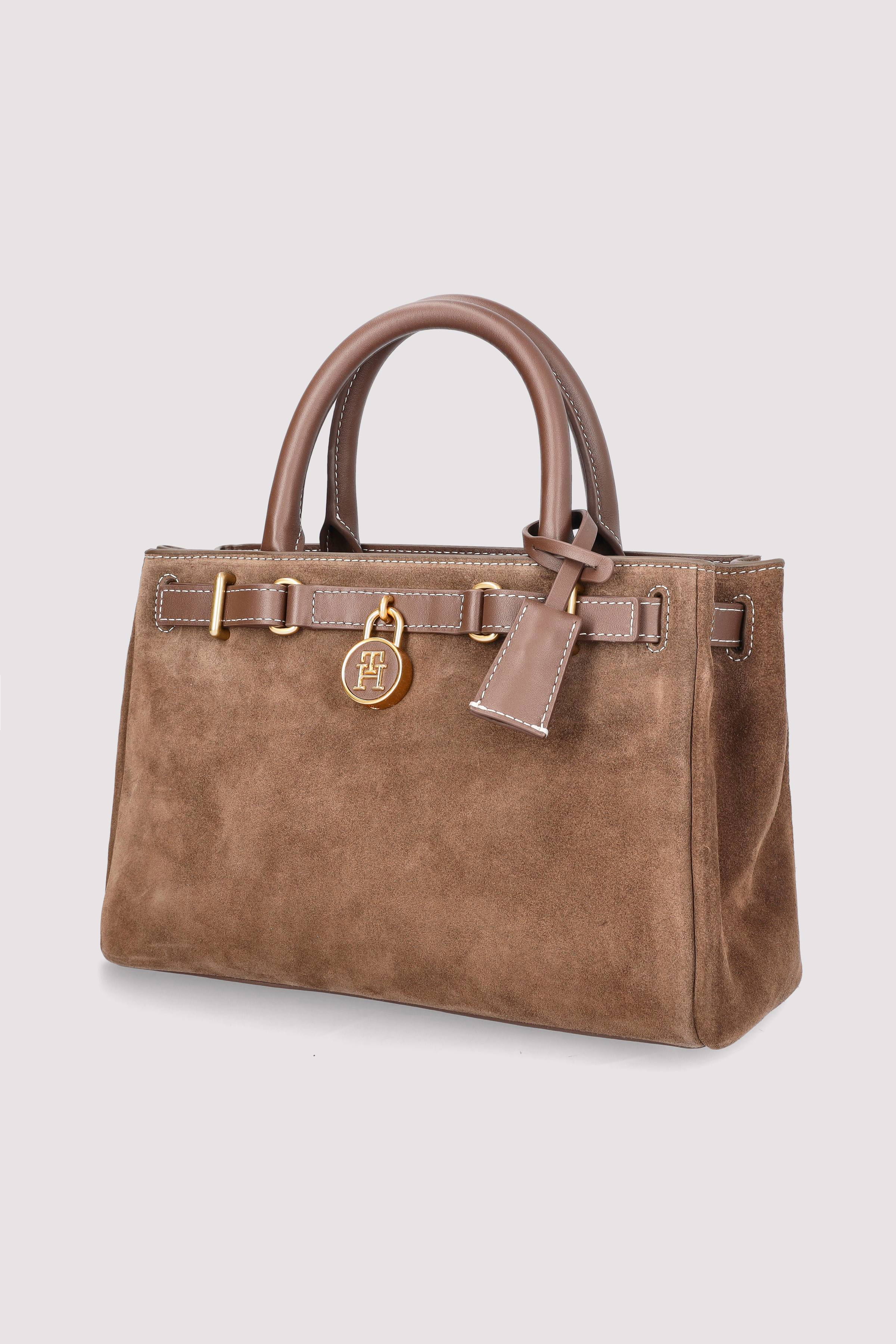 Tommy Hilfiger - AMERICAN ICON MINI TOTE SUEDE Tommy Hilfiger - AMERICAN ICON MINI TOTE SUEDE