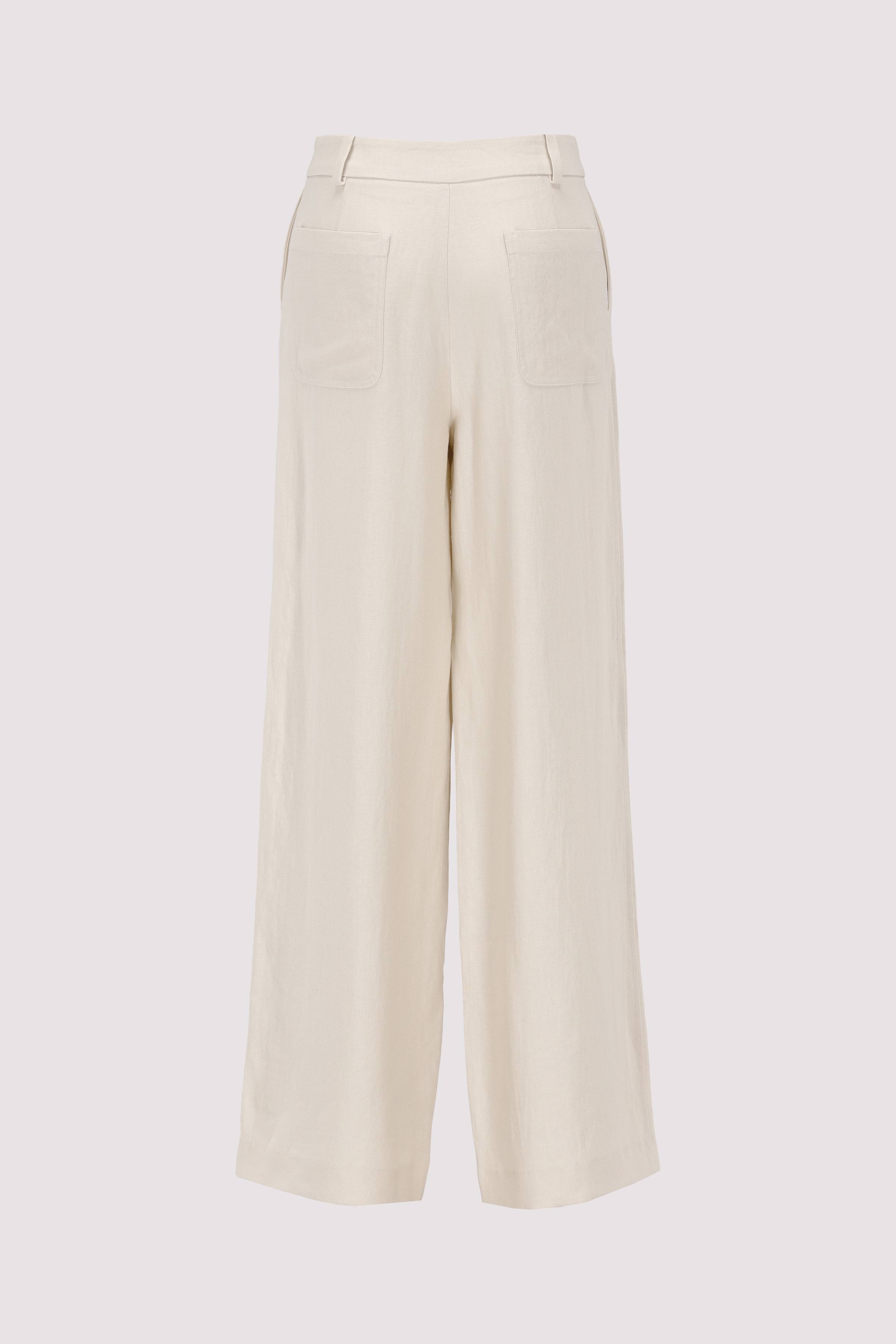 Pants, tailored, wide-leg, zip