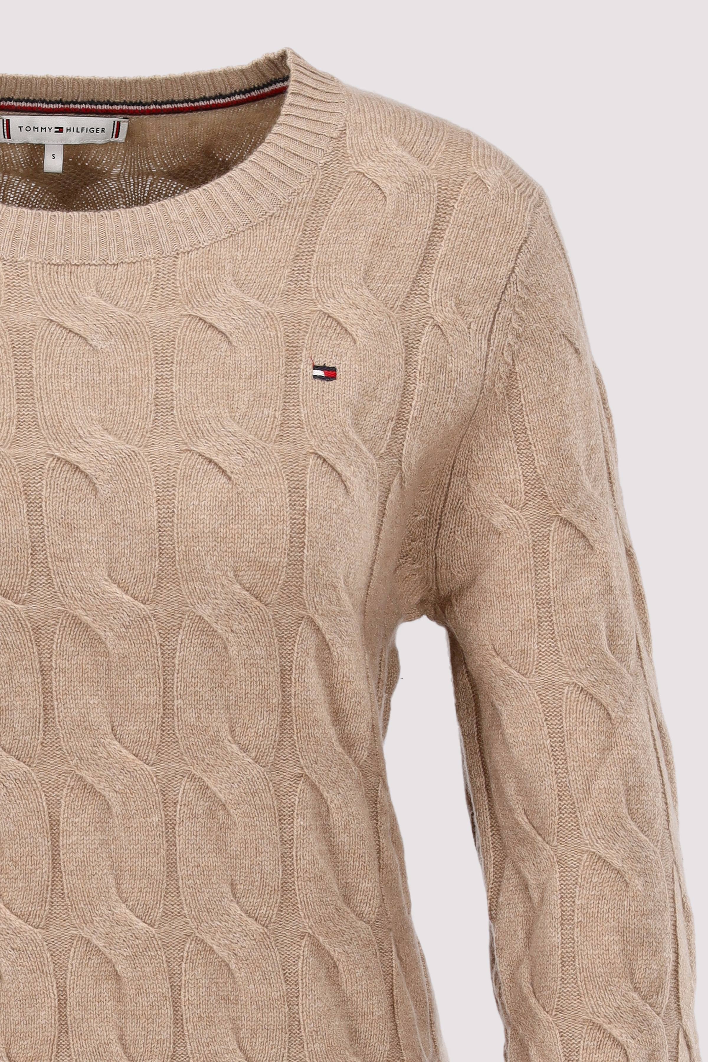 Tommy Hilfiger - SOFT WOOL CABLE C-NK LS SWT