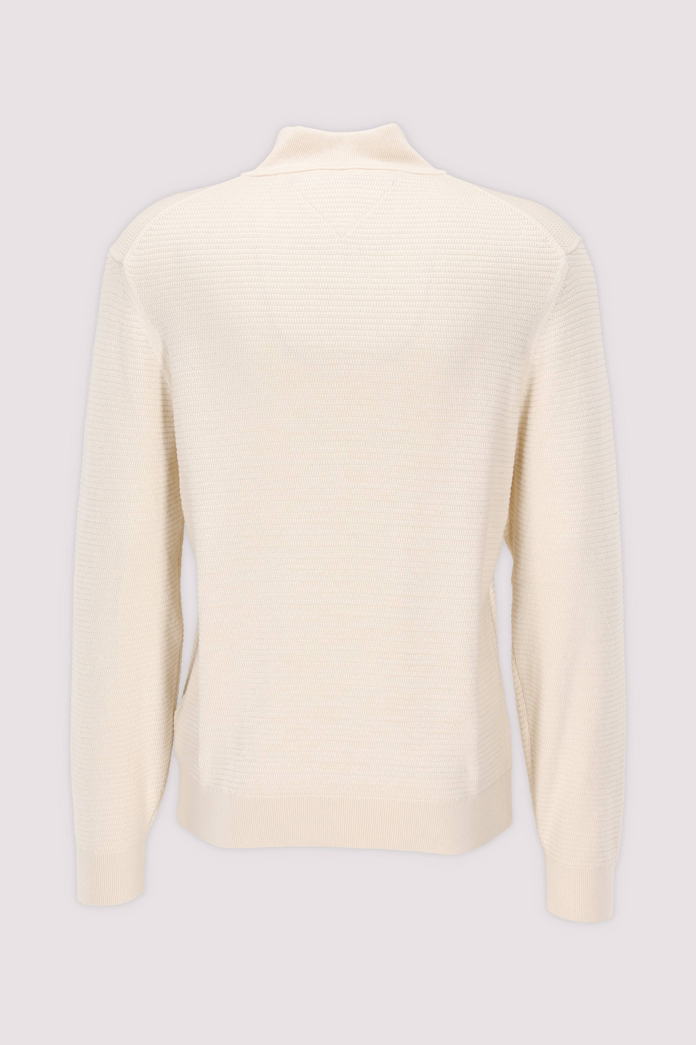 SEASONAL STRUCTURE ZIP MOCK
