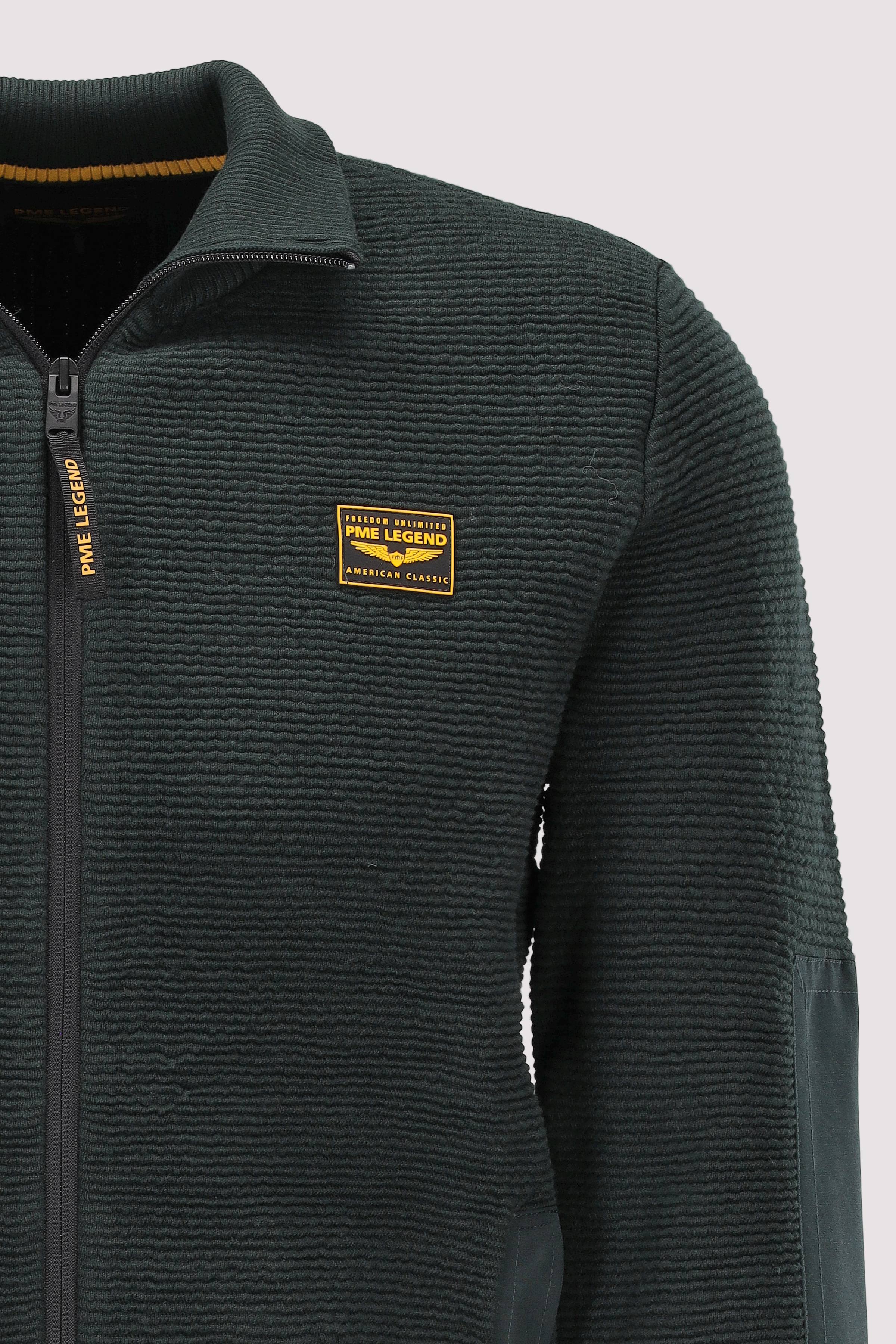 PME Legend - Zip jacket texture yarn
