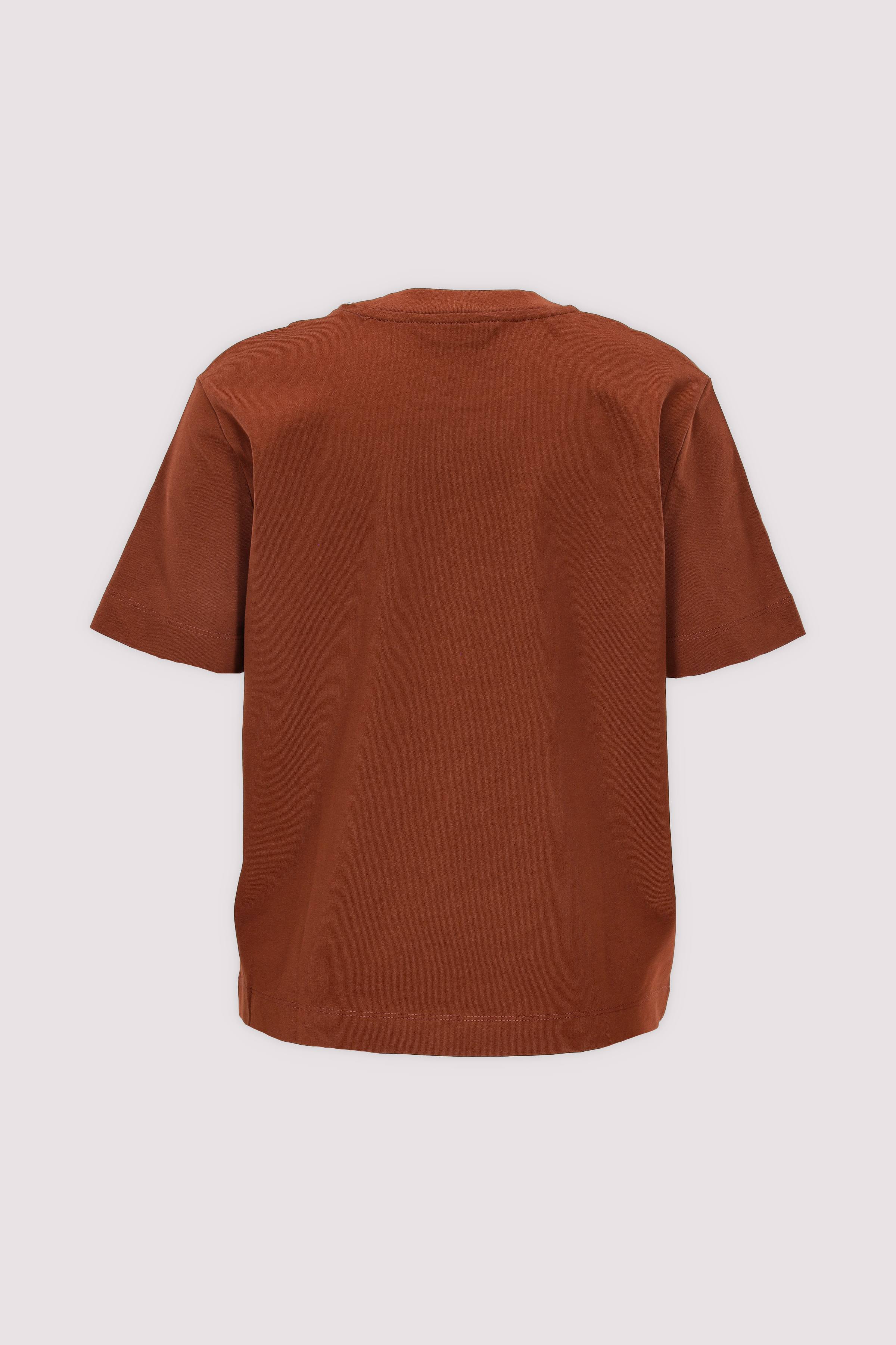 Selected - Selected Damen T‑Shirt Cherry Mahogany