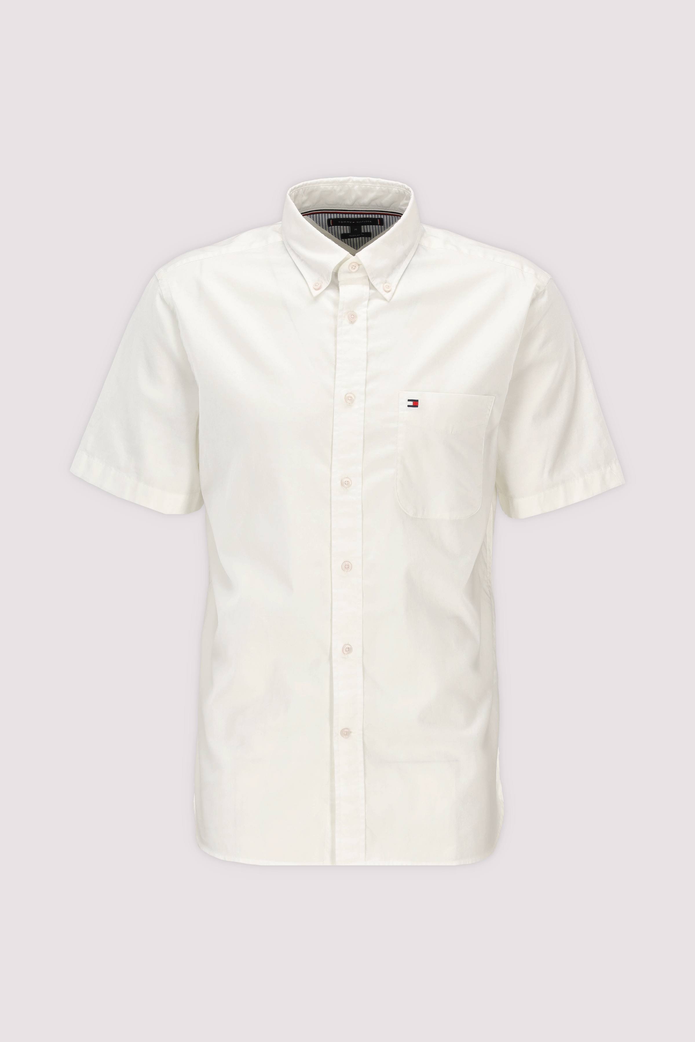 Tommy Hilfiger Herren Kurzarmhemd Weiß