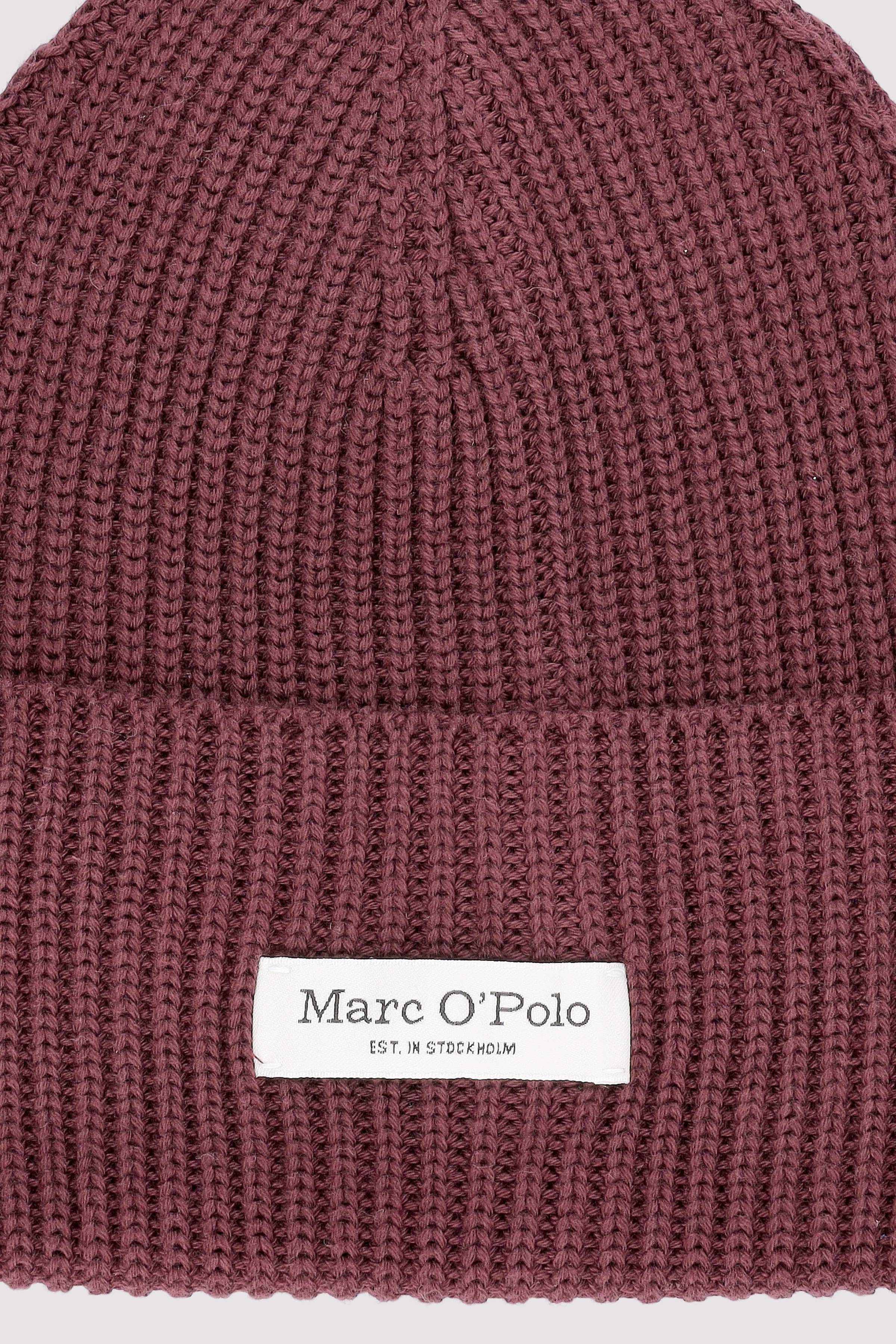Marc O'Polo Mütze Black cherry, weich