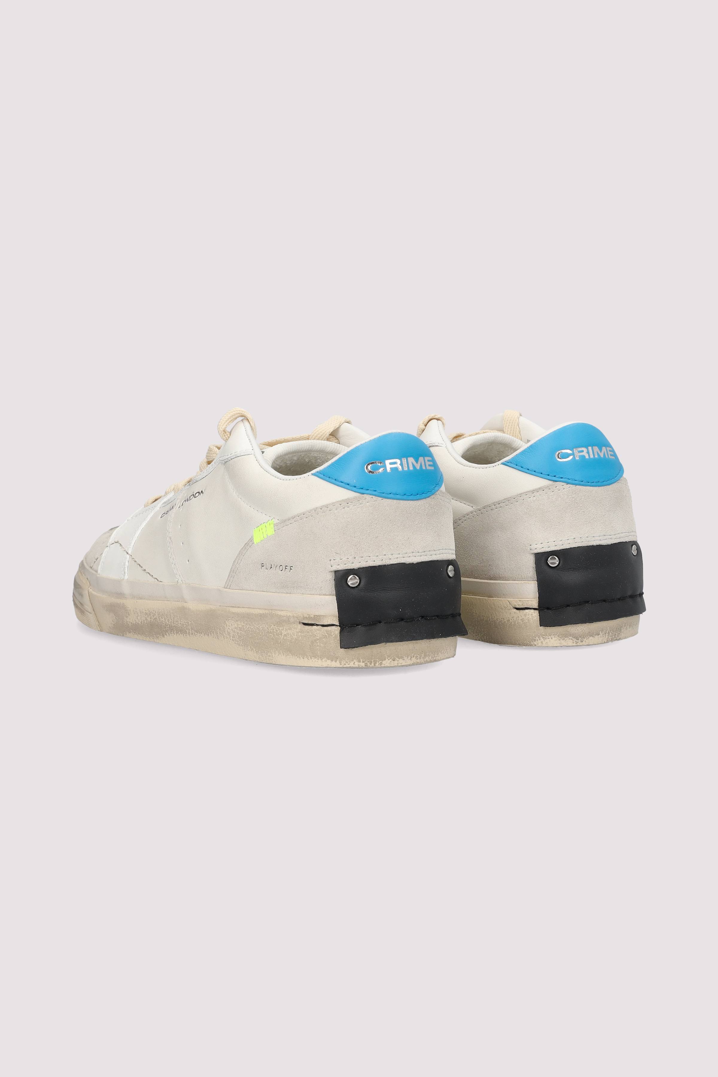 Crime London - Crime London Herren Ledersneaker Weiss
