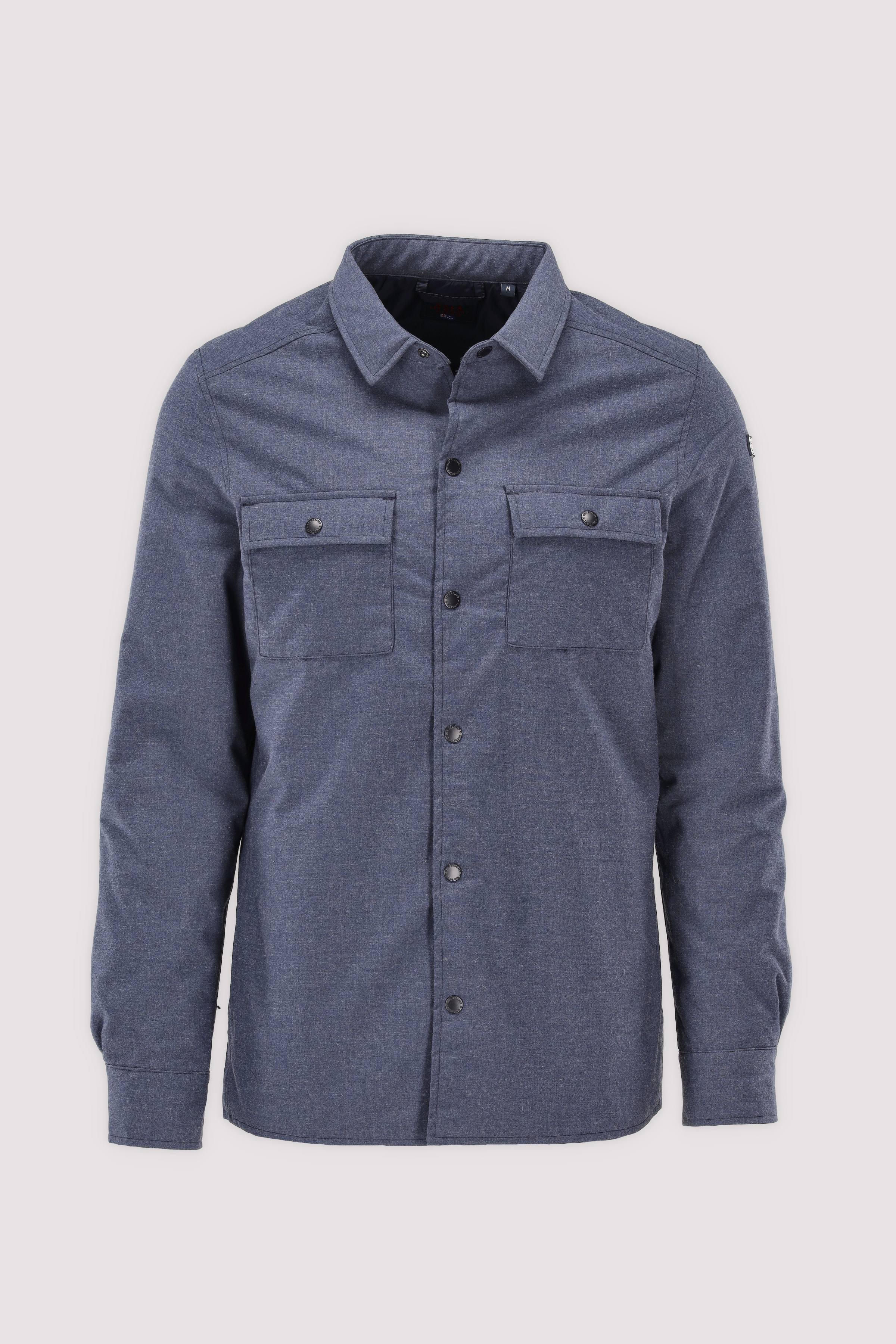 Langarmhemd Oxford navy Melange