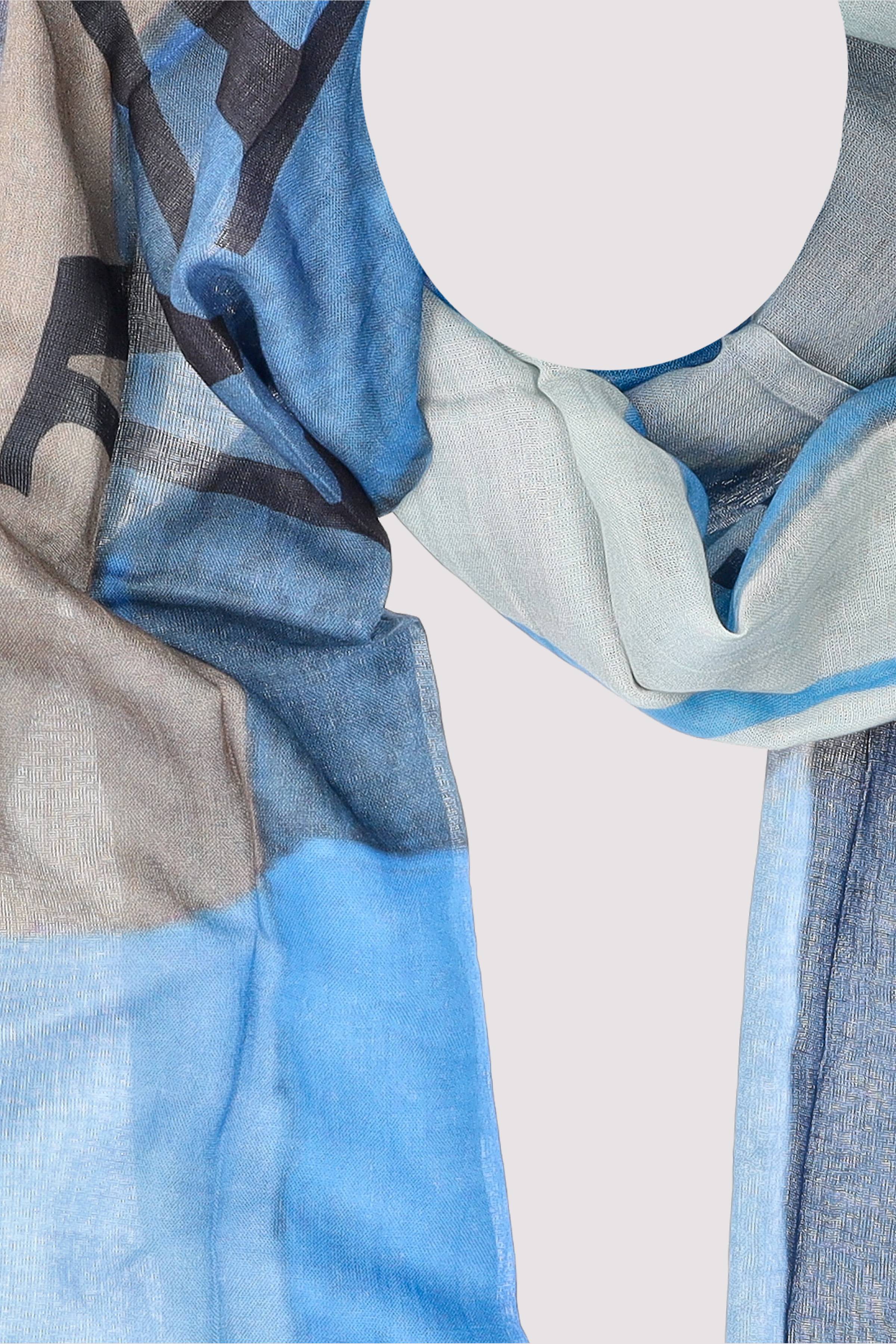 Scarf, woven, cotton-modal, va