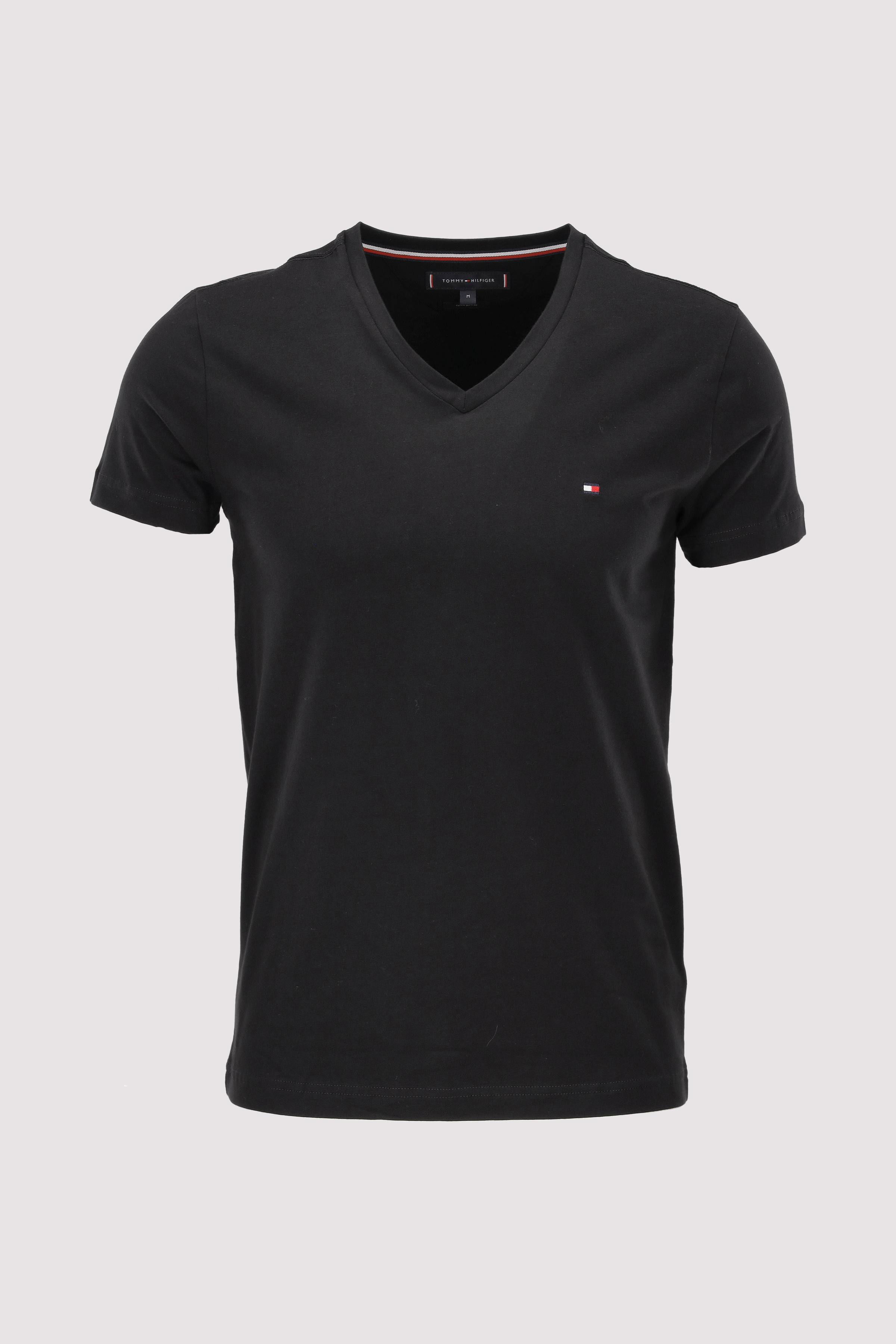V neck black tee cheap