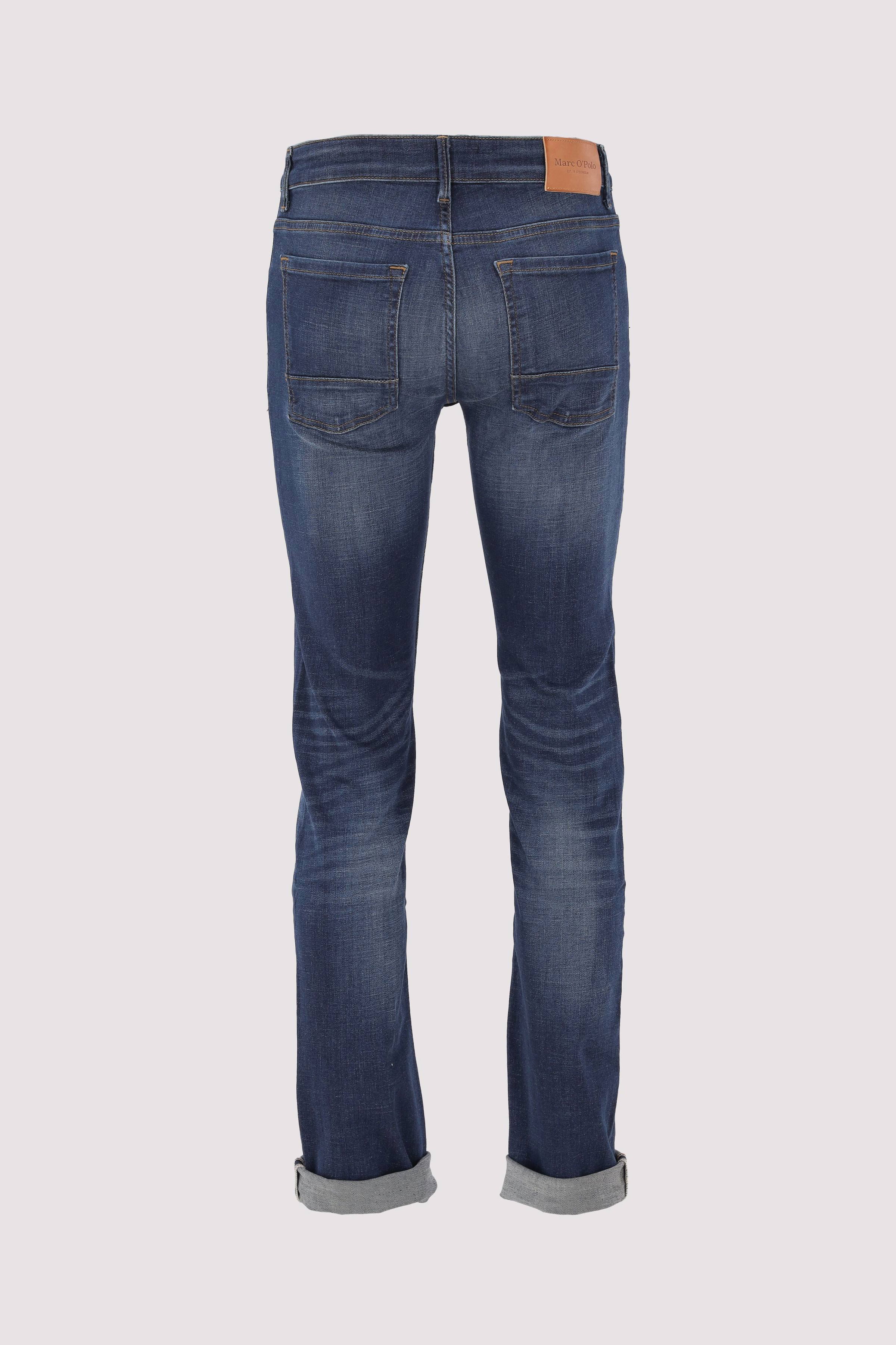 Denim trousers, shaped fit, sh