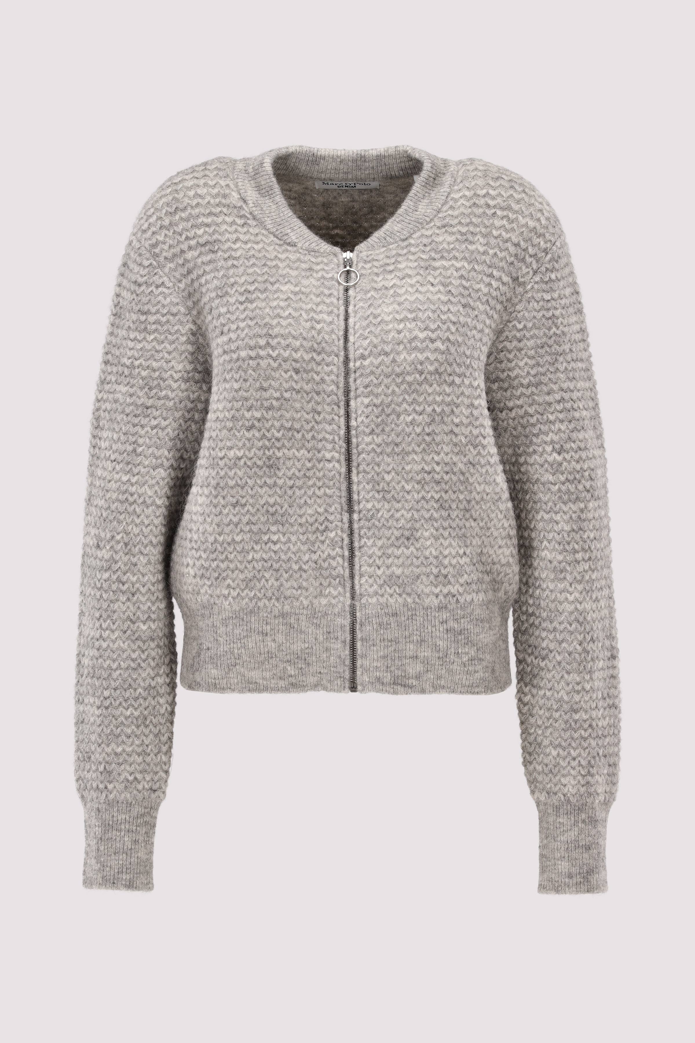 Knit  Bomber Cardigan, Longsle