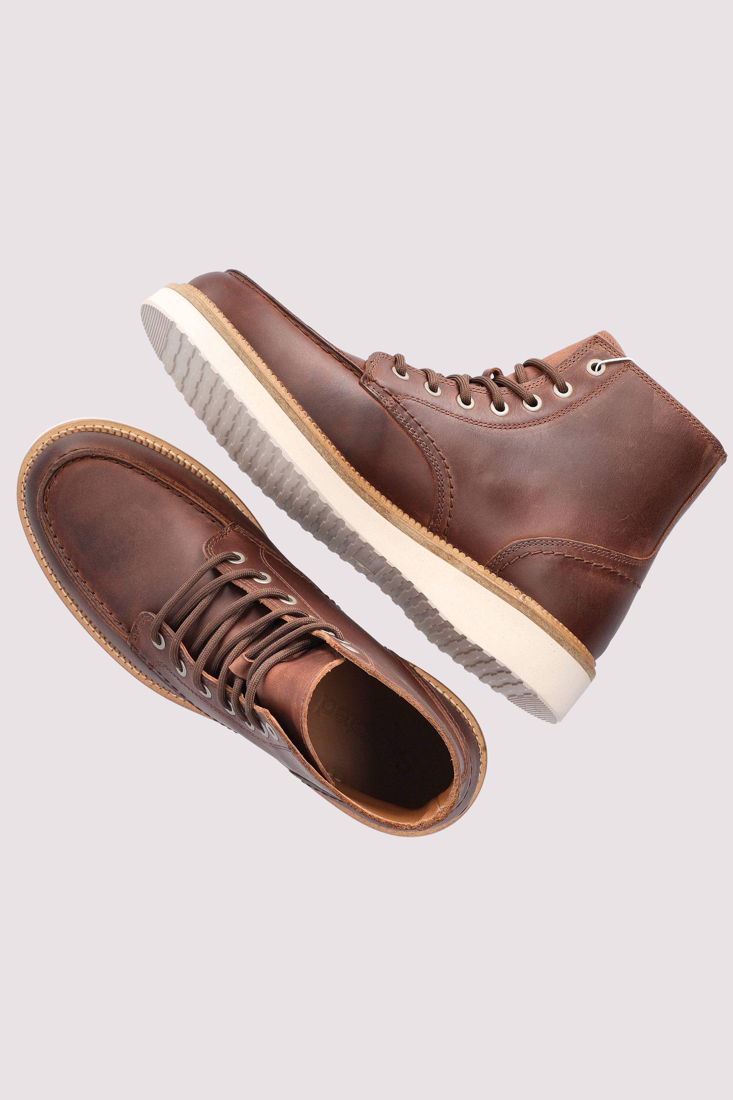 Selected - SLHTEO NEW LEATHER MOC-TOE BOO