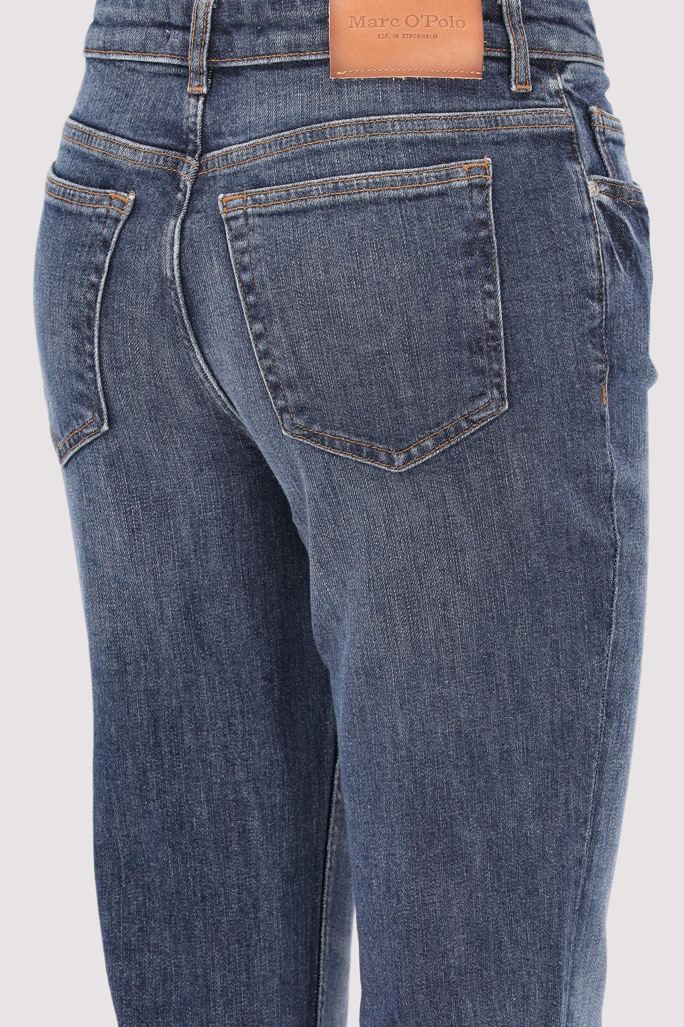 Marc O´Polo International - Denim trousers, high waist, fl