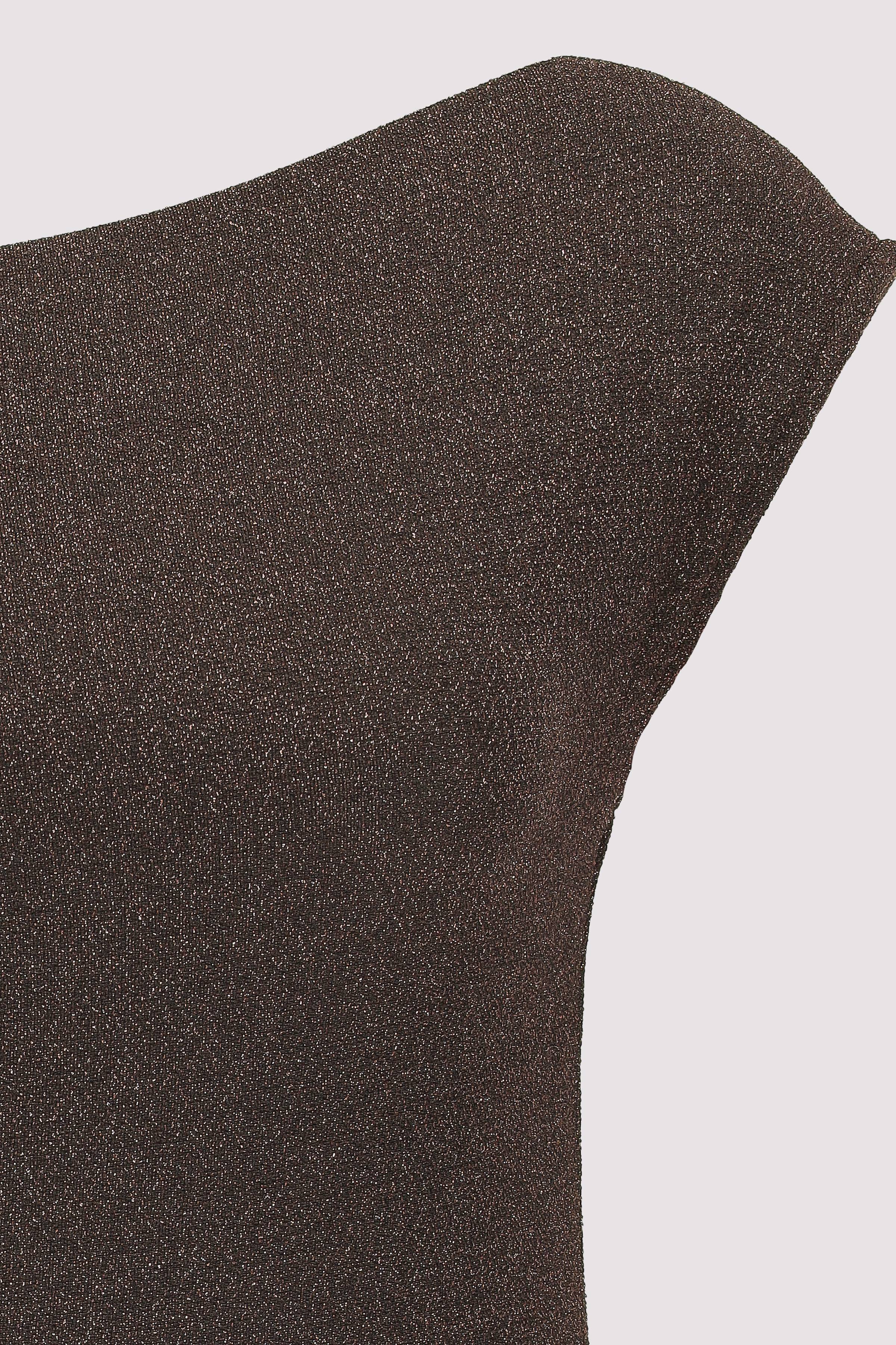 Selected - Kurzarm-T-Shirt Selected Damen Braun