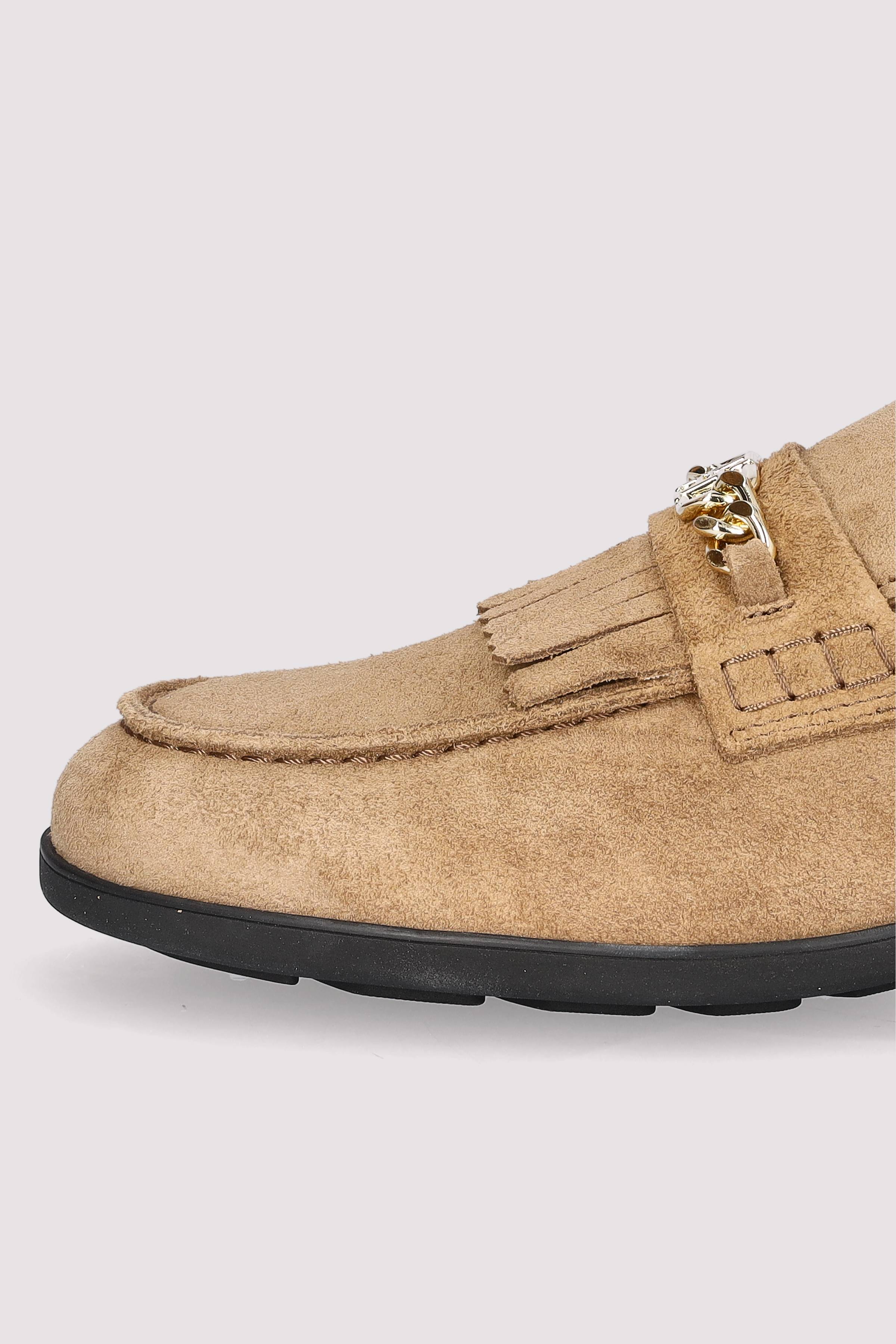 TH CHAIN FRINGE SUEDE LOAFER