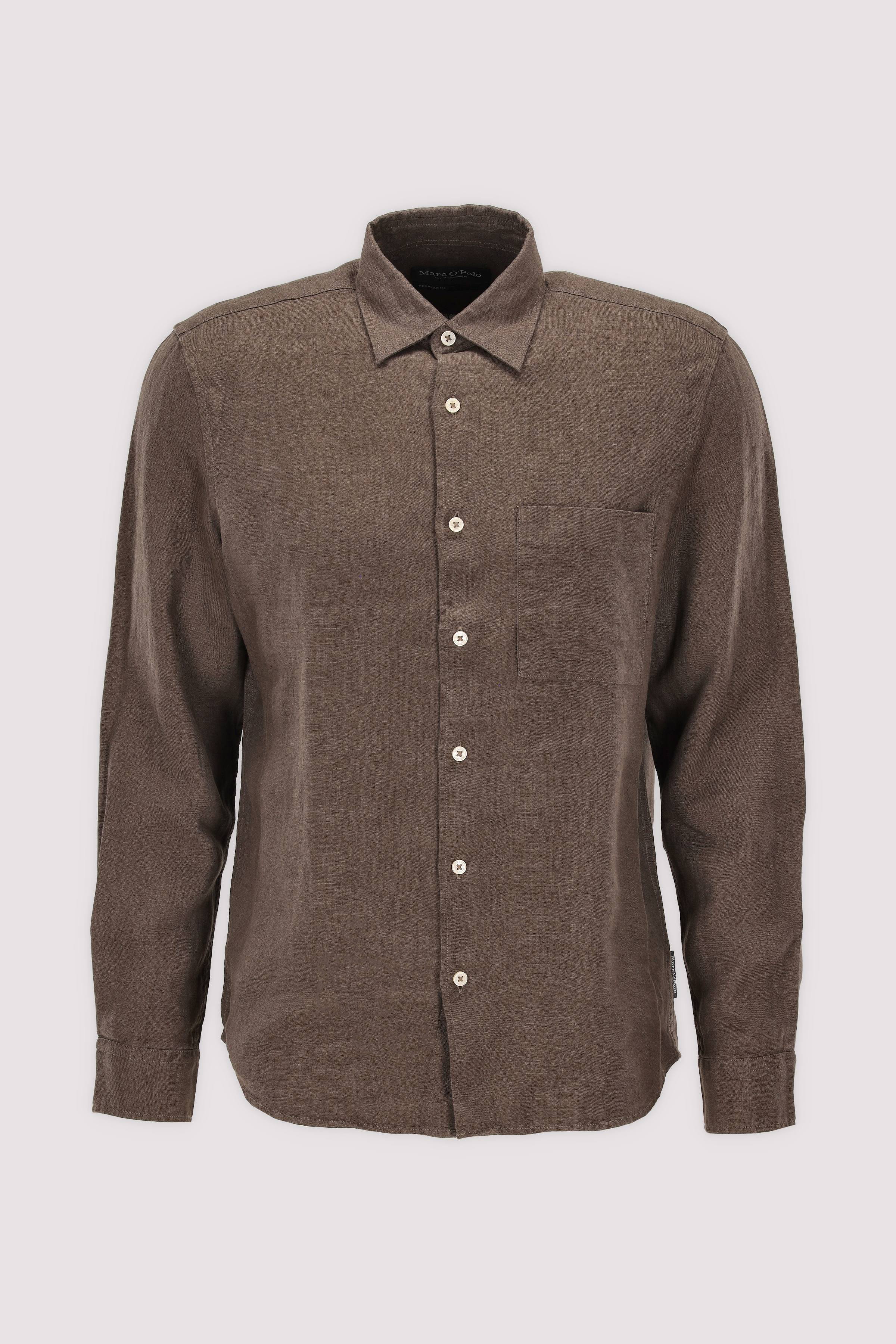Marc O Polo Casual - Marc O'Polo Leinenhemd Dark nickle